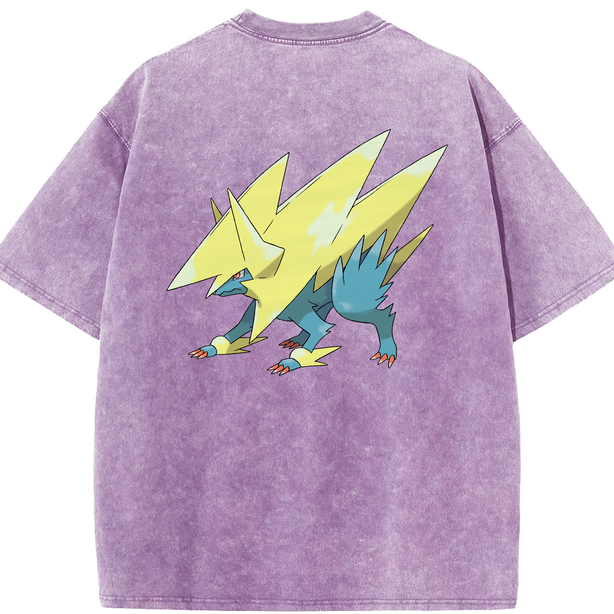 （画像用） ポケットモンスター Pokémon 綿100% ヴィンテージ風 半袖Tシャツ（背面プリント）