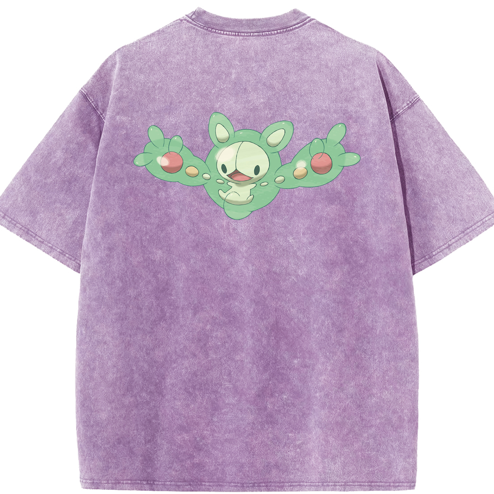 （画像用） ポケットモンスター Pokémon 綿100% ヴィンテージ風 半袖Tシャツ（背面プリント）