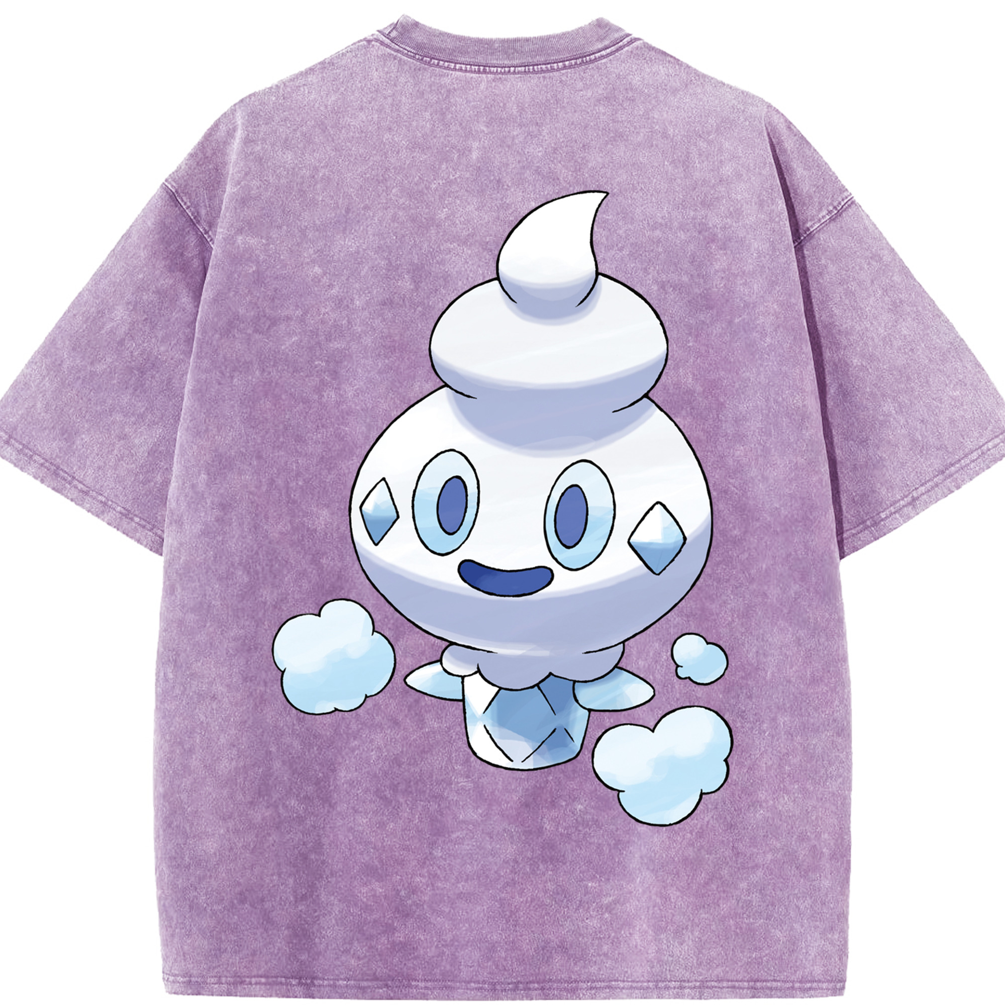 （画像用） ポケットモンスター Pokémon 綿100% ヴィンテージ風 半袖Tシャツ（背面プリント）