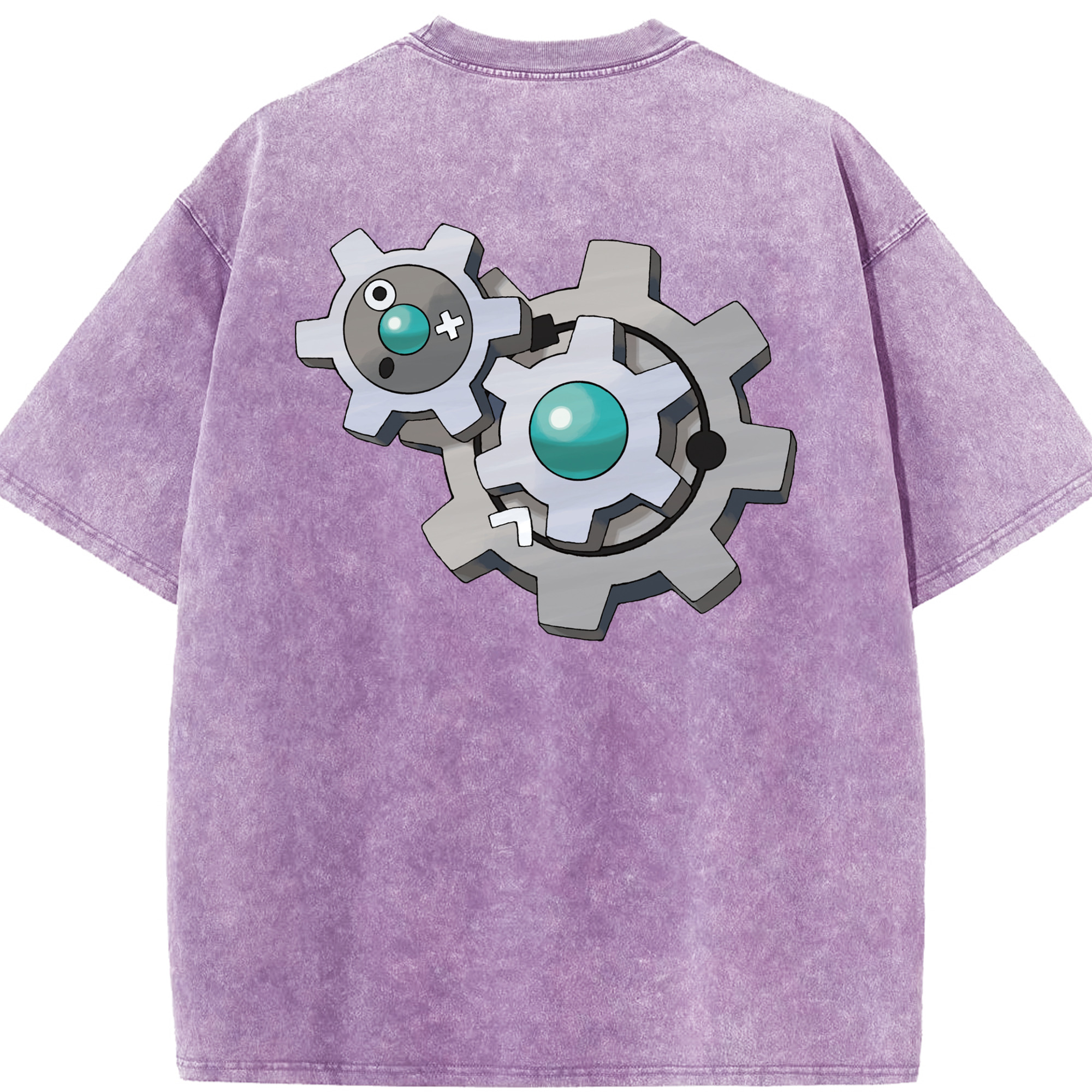 （画像用） ポケットモンスター Pokémon 綿100% ヴィンテージ風 半袖Tシャツ（背面プリント）