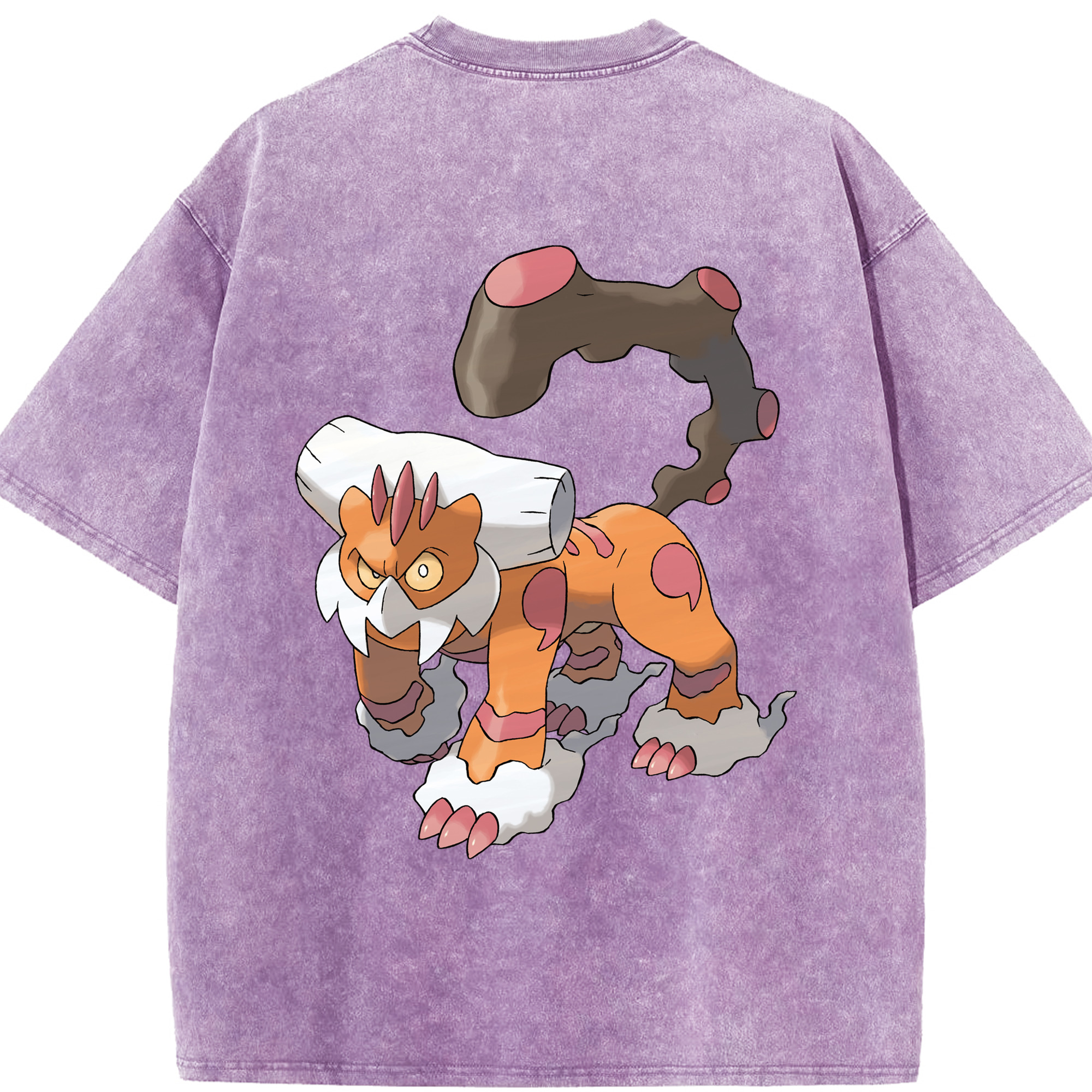 （画像用） ポケットモンスター Pokémon 綿100% ヴィンテージ風 半袖Tシャツ（背面プリント）