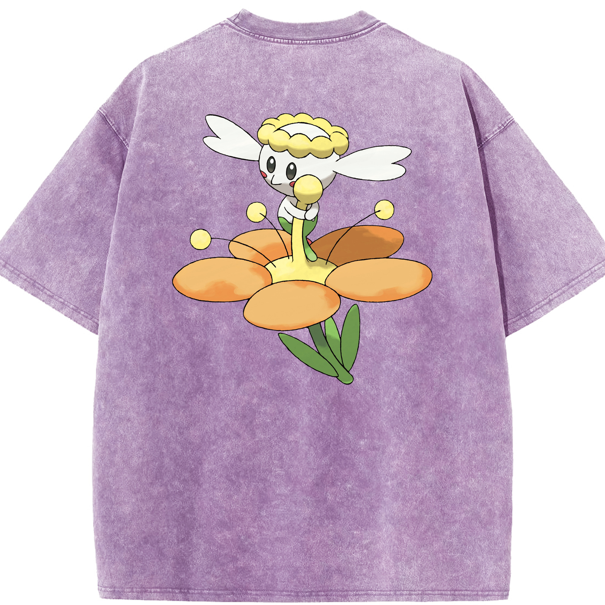 （画像用） ポケットモンスター Pokémon 綿100% ヴィンテージ風 半袖Tシャツ（背面プリント）