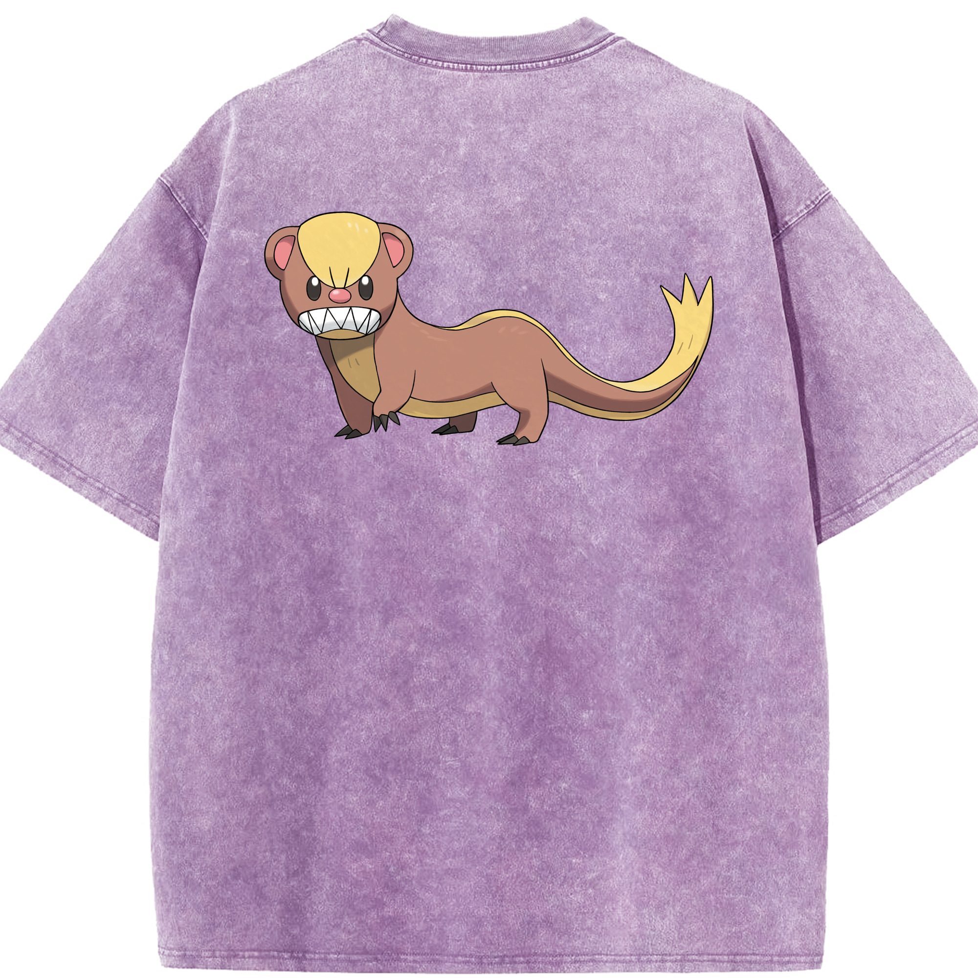 （画像用） ポケットモンスター Pokémon 綿100% ヴィンテージ風 半袖Tシャツ（背面プリント）