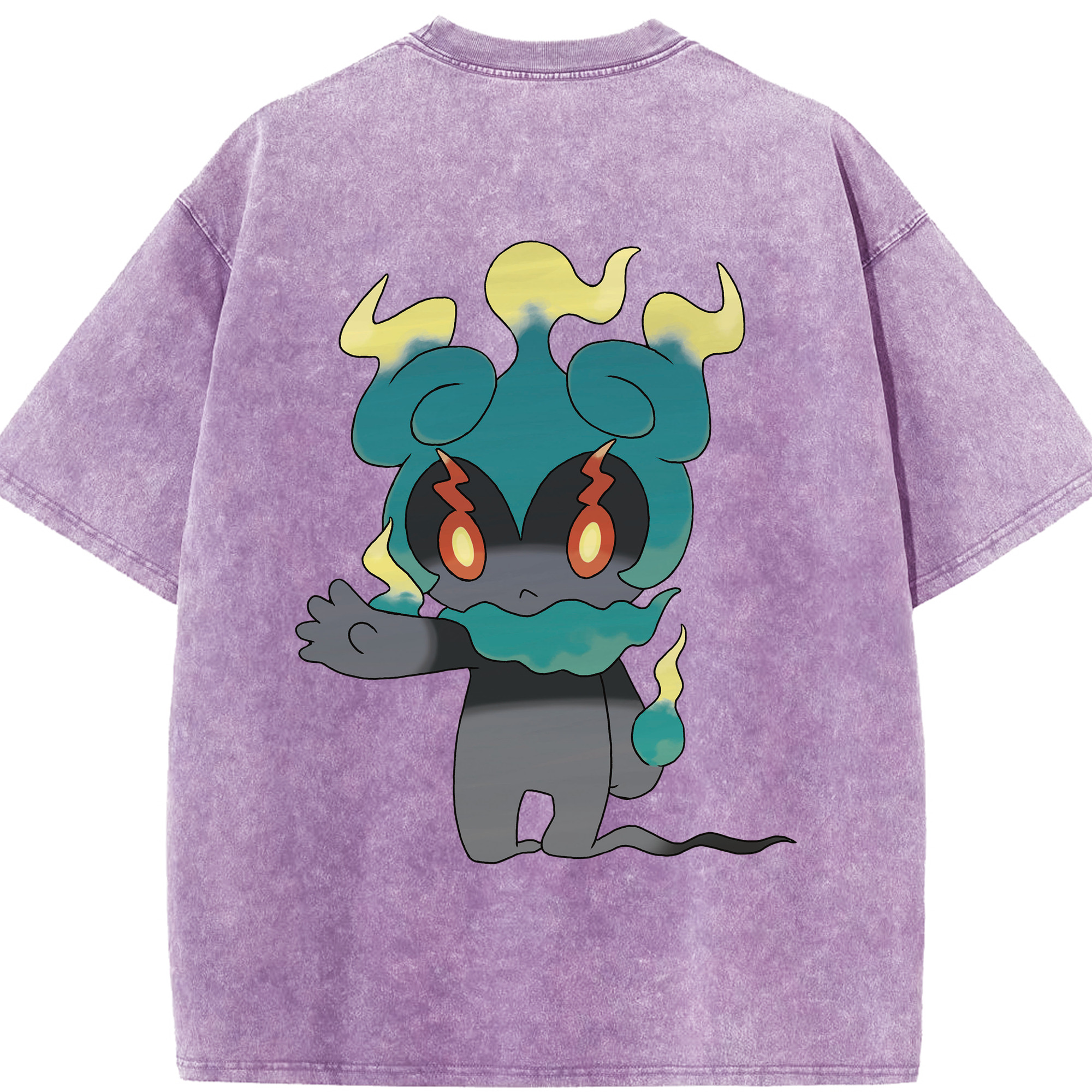 （画像用） ポケットモンスター Pokémon 綿100% ヴィンテージ風 半袖Tシャツ（背面プリント）