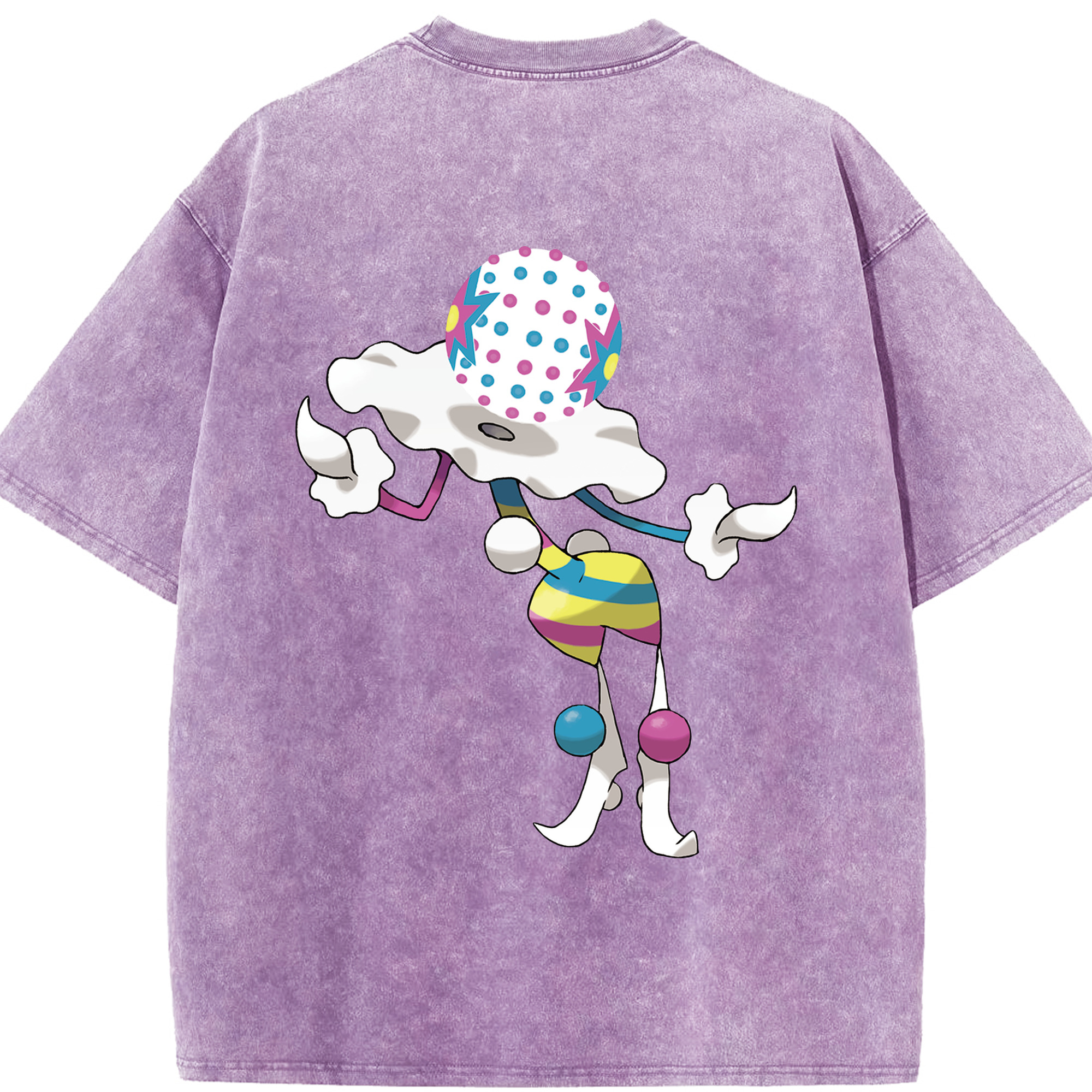 （画像用） ポケットモンスター Pokémon 綿100% ヴィンテージ風 半袖Tシャツ（背面プリント）
