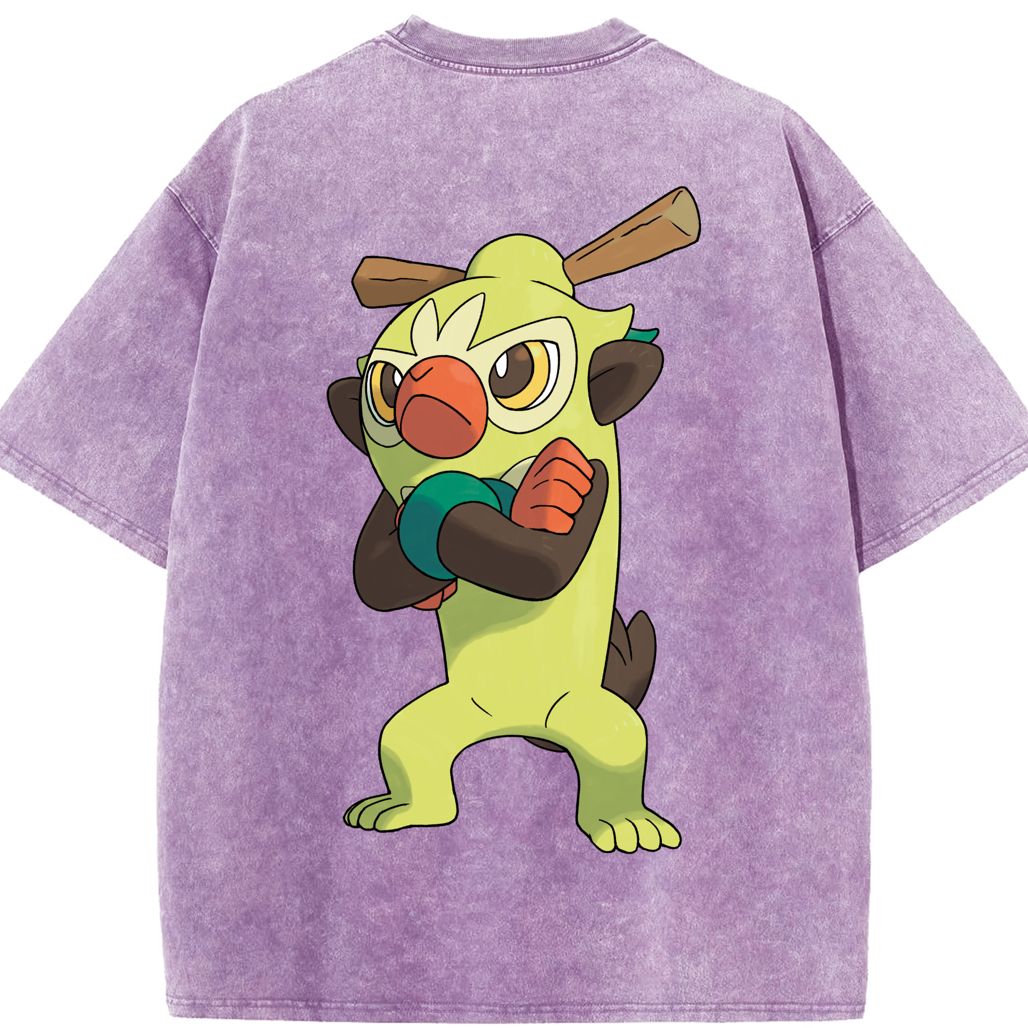 （画像用） ポケットモンスター Pokémon 綿100% ヴィンテージ風 半袖Tシャツ（背面プリント）