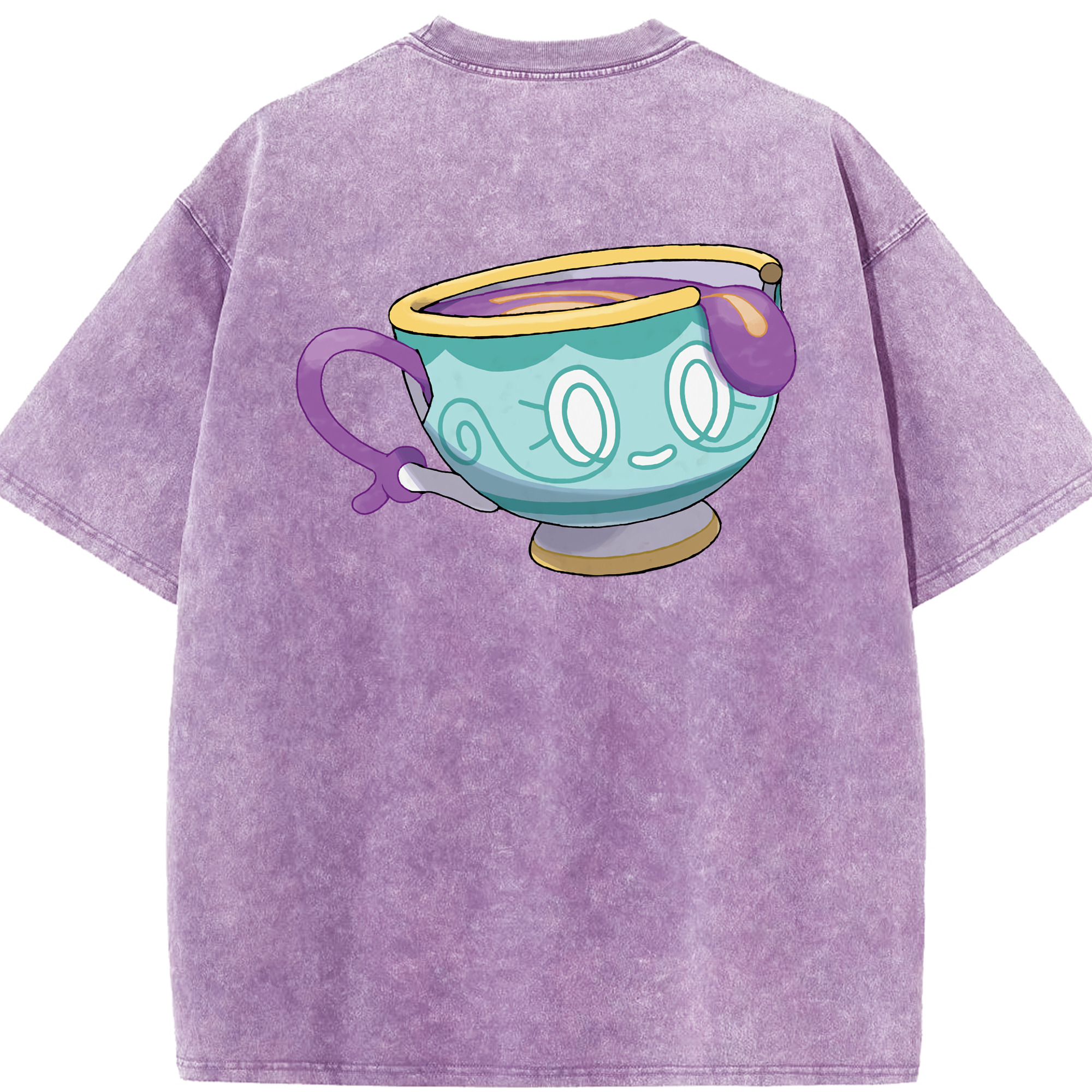 （画像用） ポケットモンスター Pokémon 綿100% ヴィンテージ風 半袖Tシャツ（背面プリント）