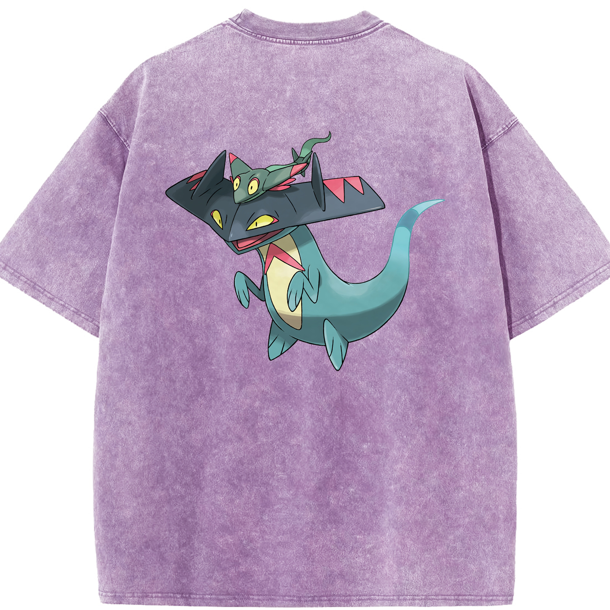 （画像用） ポケットモンスター Pokémon 綿100% ヴィンテージ風 半袖Tシャツ（背面プリント）