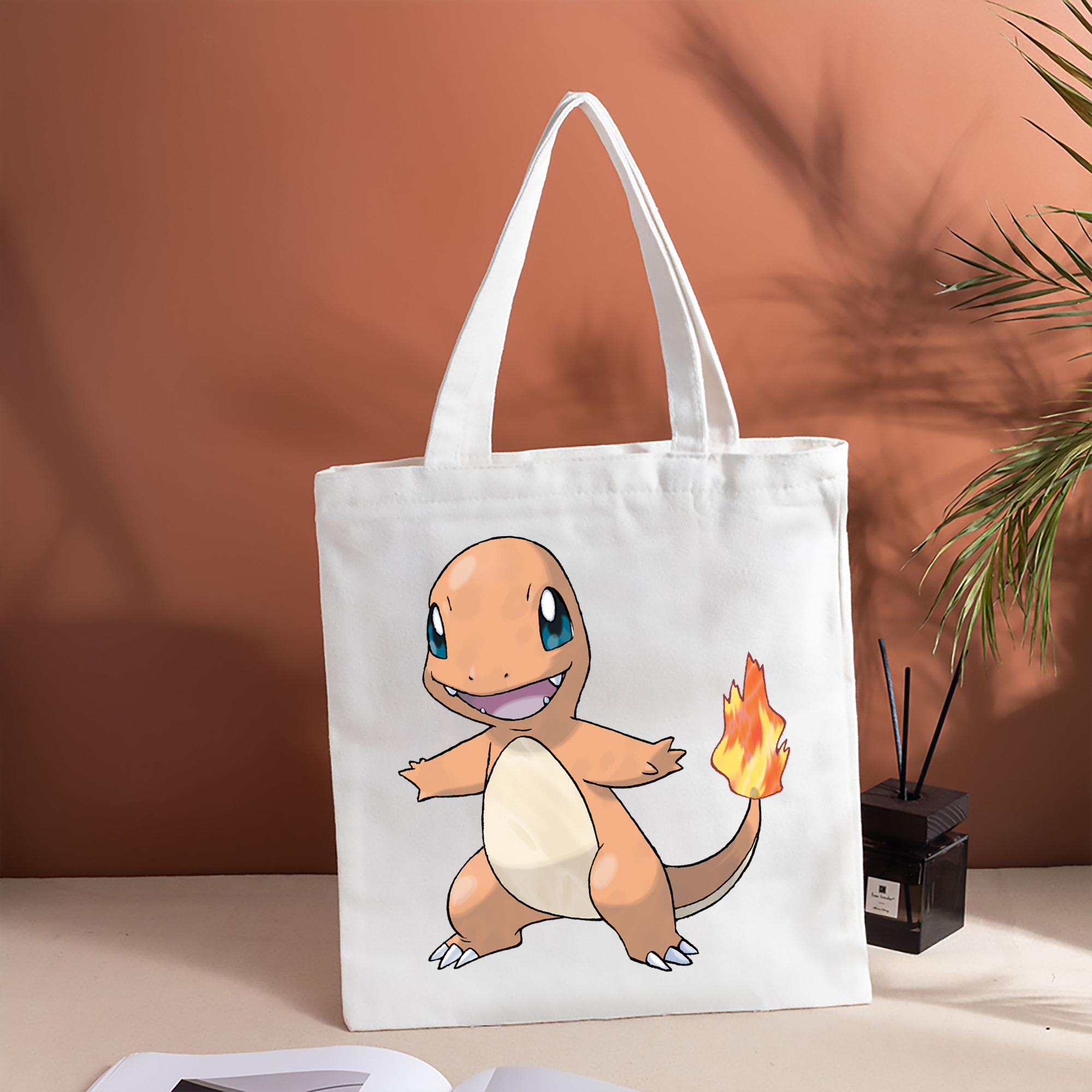 ポケットモンスター Pokémon 縦型キャンバス生地手提げバッグ　トートバッグ