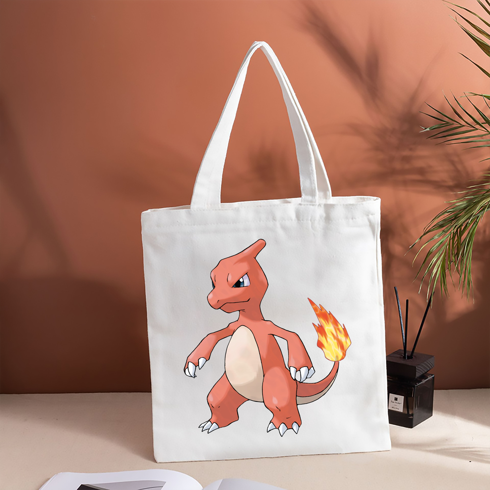 ポケットモンスター Pokémon 縦型キャンバス生地手提げバッグ　トートバッグ