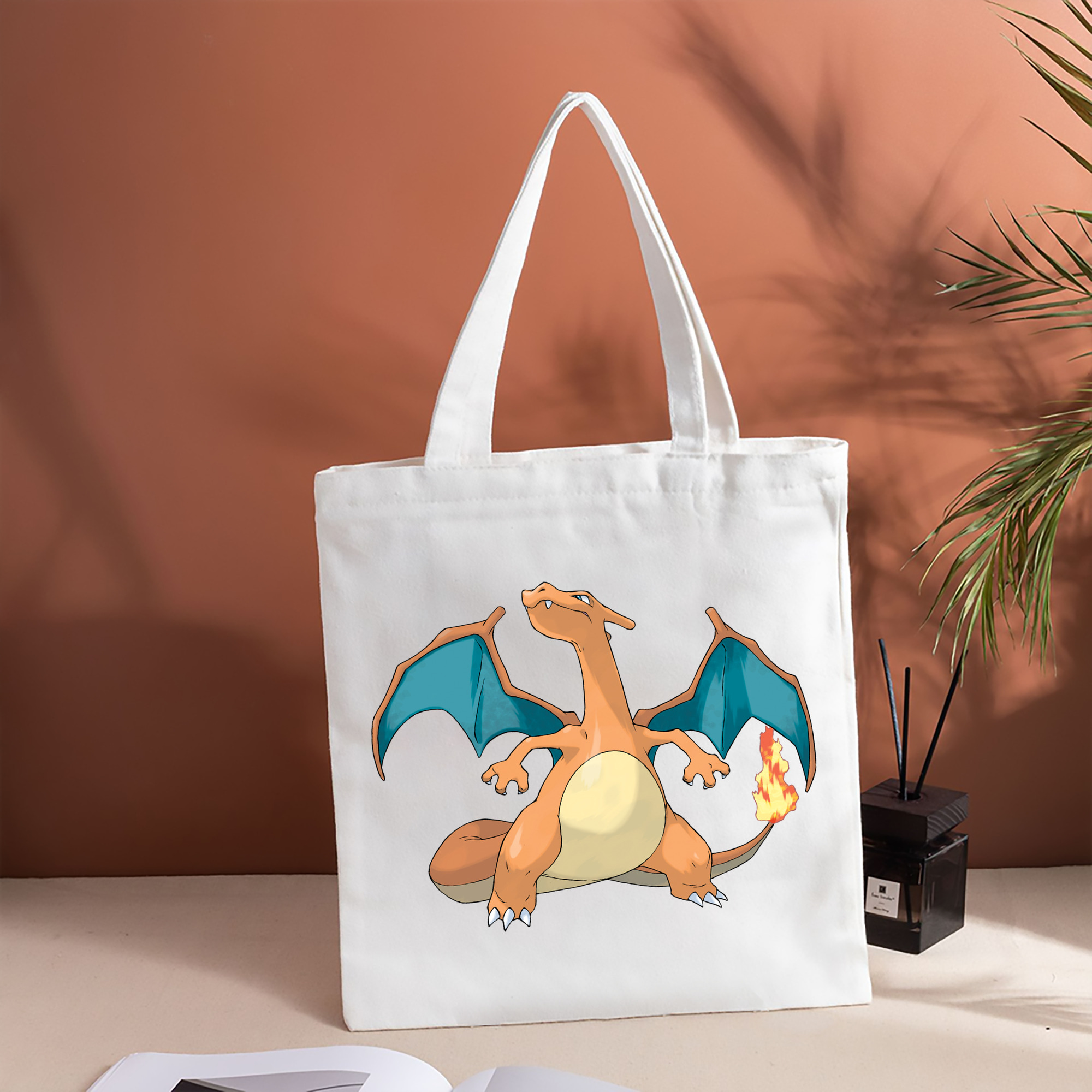 ポケットモンスター Pokémon 縦型キャンバス生地手提げバッグ　トートバッグ