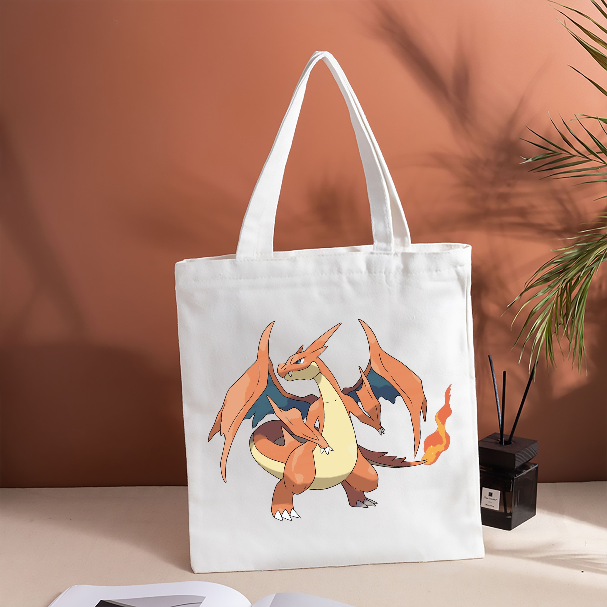 ポケットモンスター Pokémon 縦型キャンバス生地手提げバッグ　トートバッグ