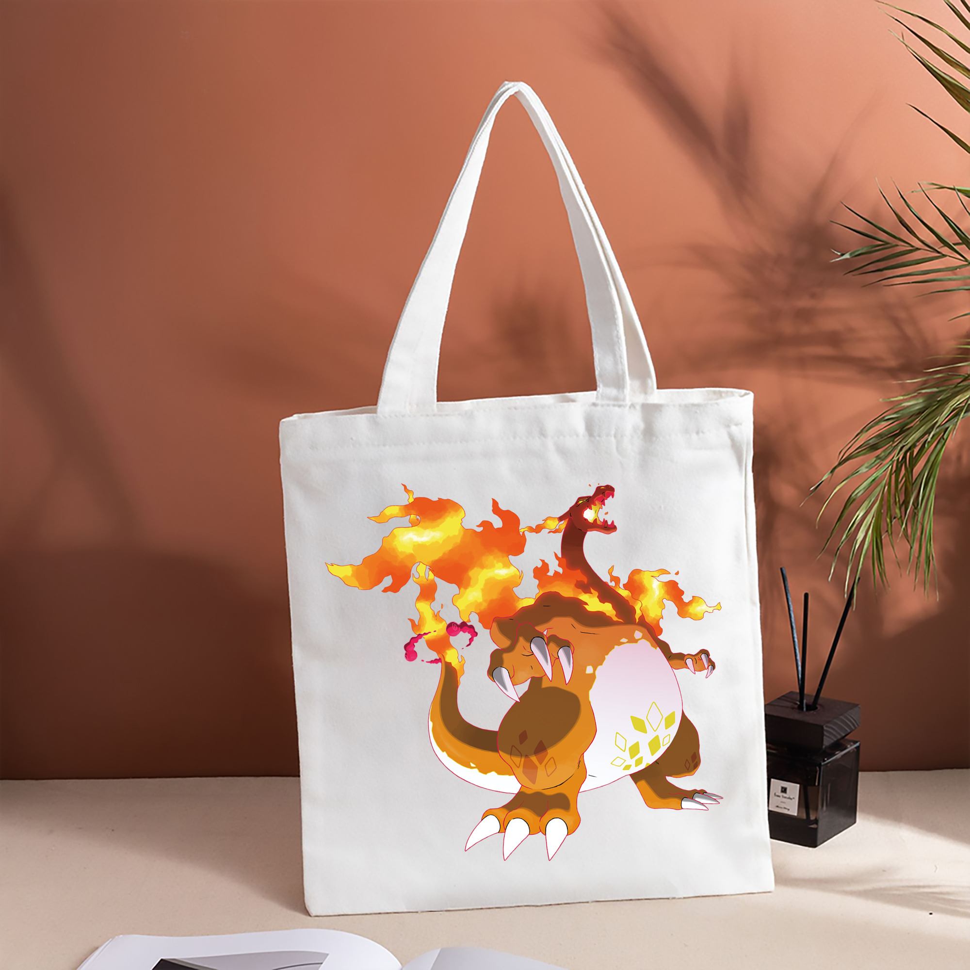 ポケットモンスター Pokémon 縦型キャンバス生地手提げバッグ　トートバッグ