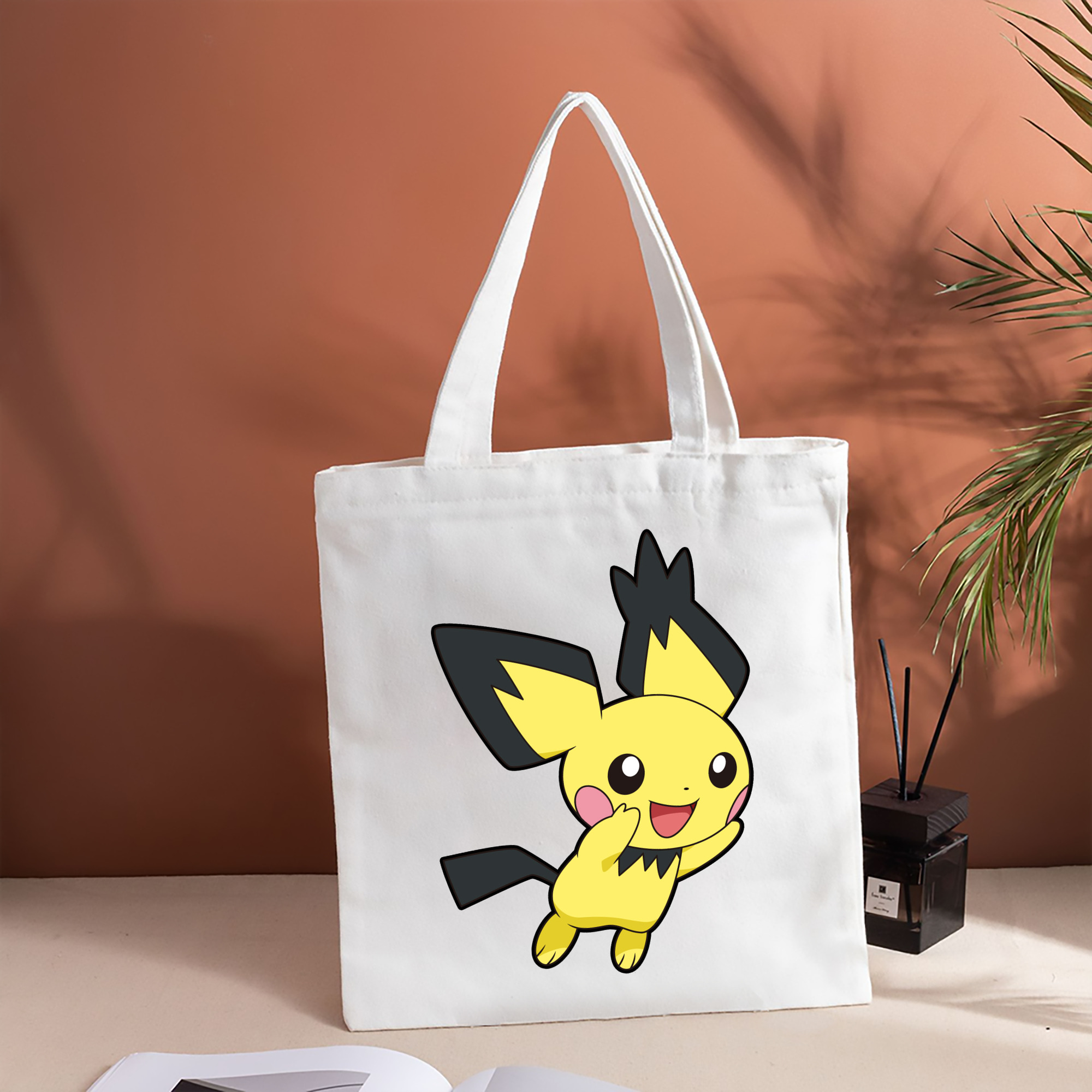 ポケットモンスター Pokémon 縦型キャンバス生地手提げバッグ　トートバッグ