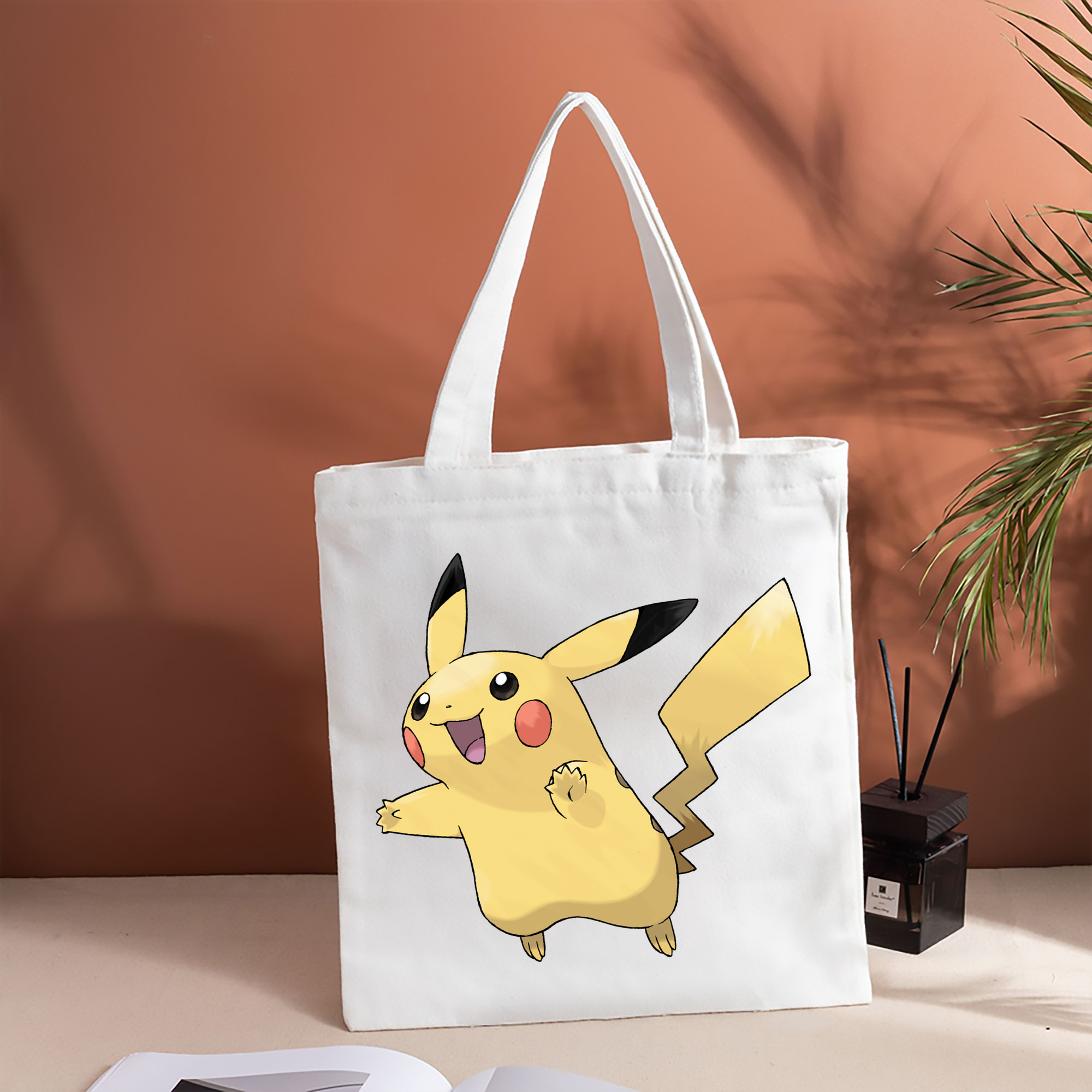 ポケットモンスター Pokémon 縦型キャンバス生地手提げバッグ　トートバッグ