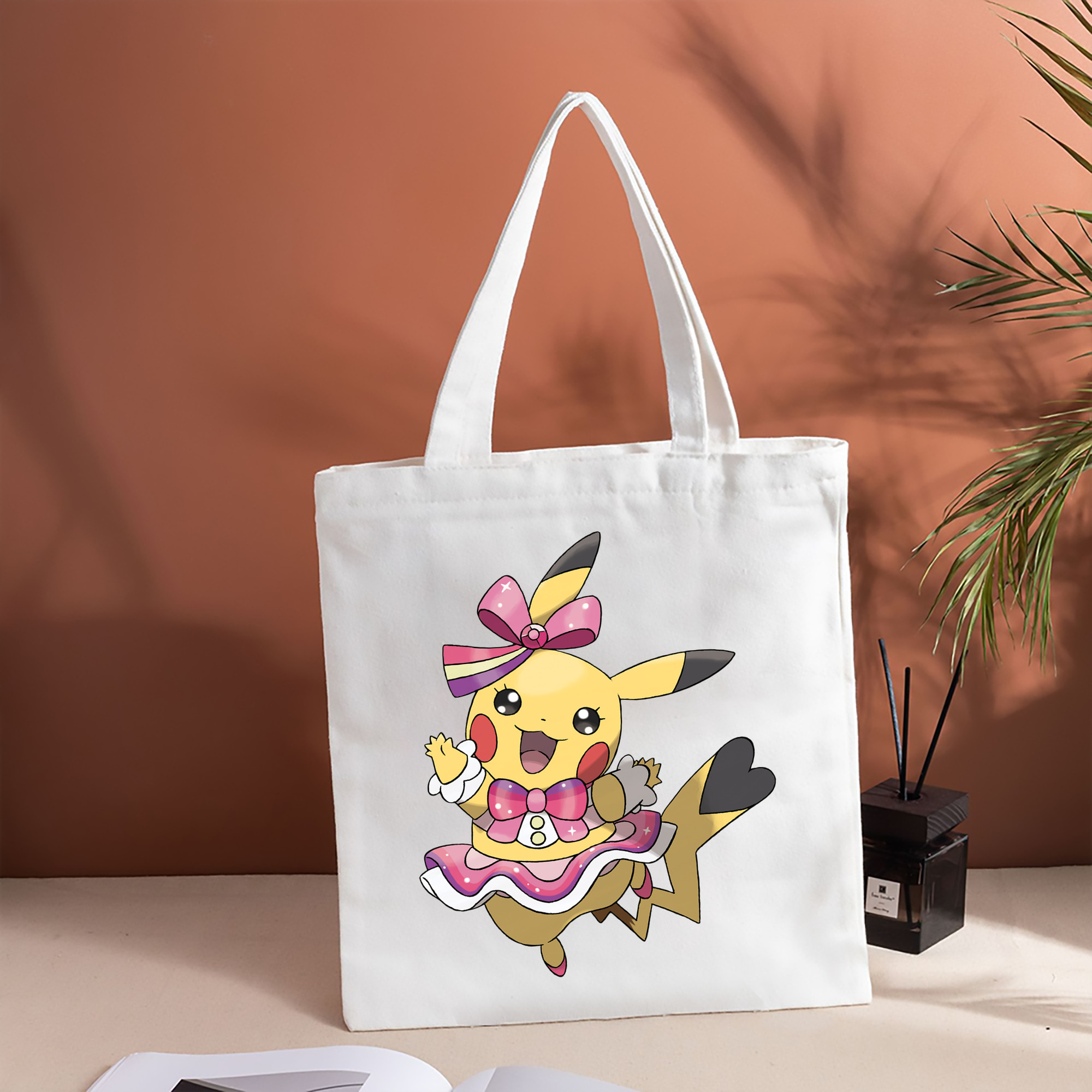 ポケットモンスター Pokémon 縦型キャンバス生地手提げバッグ　トートバッグ