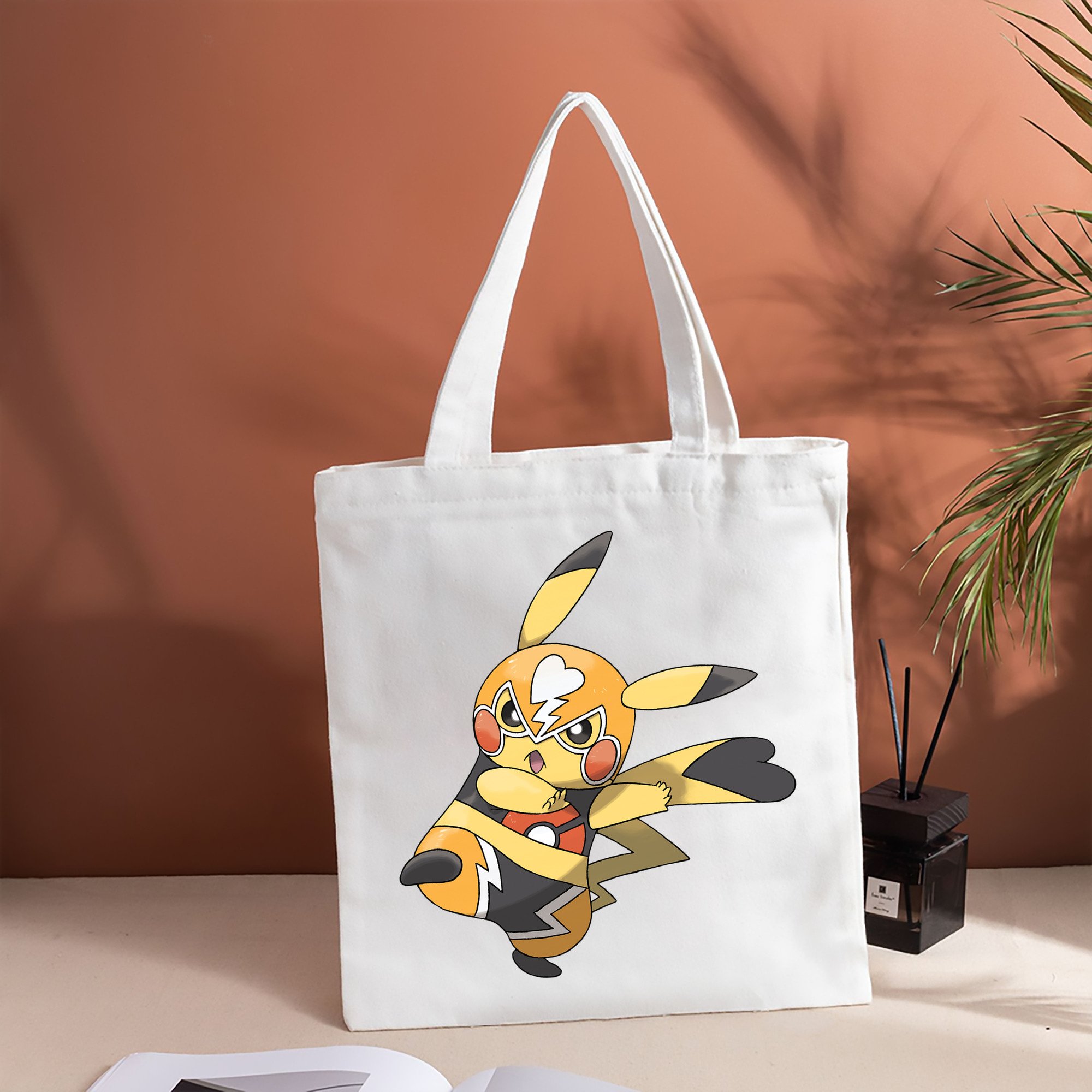 ポケットモンスター Pokémon 縦型キャンバス生地手提げバッグ　トートバッグ