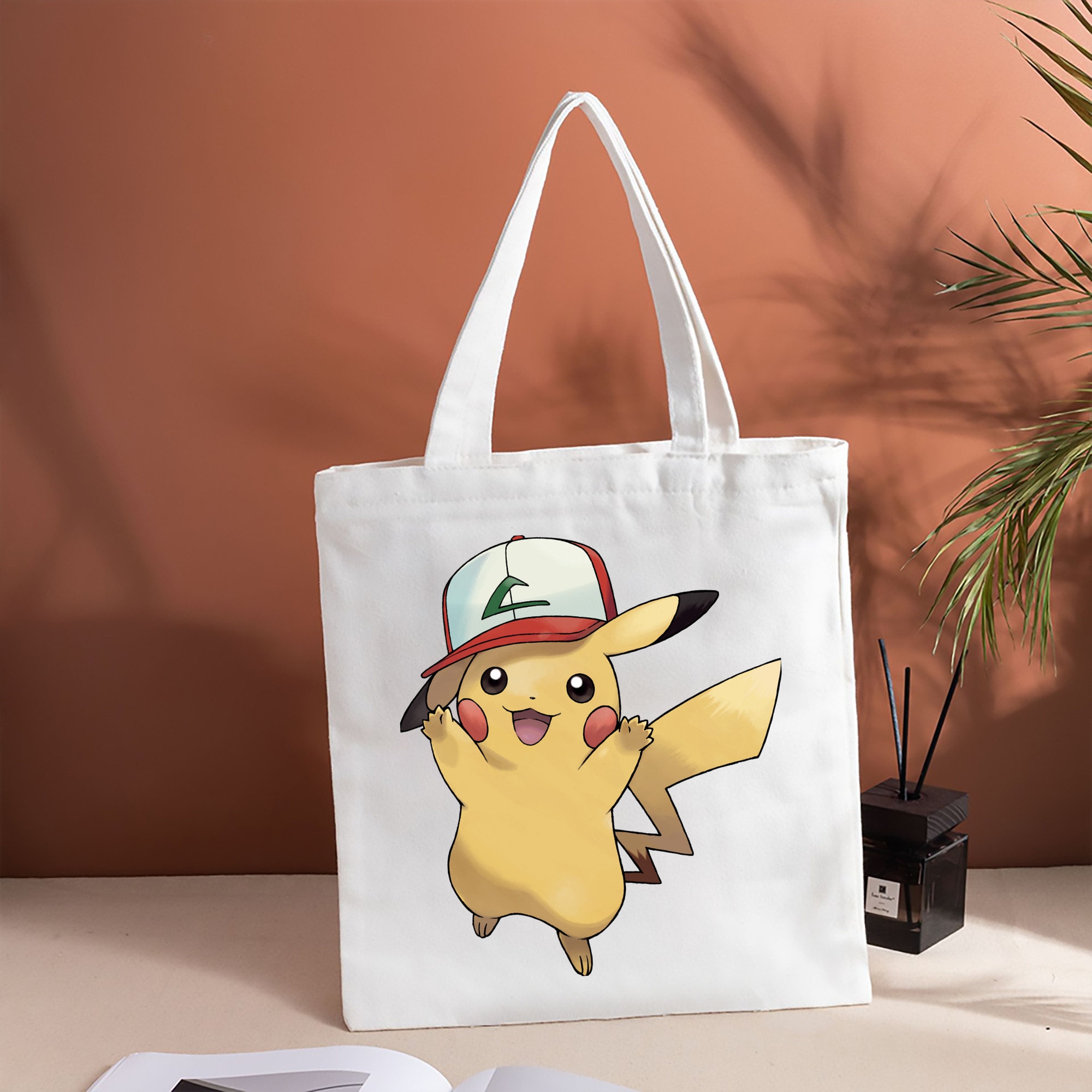 ポケットモンスター Pokémon 縦型キャンバス生地手提げバッグ　トートバッグ