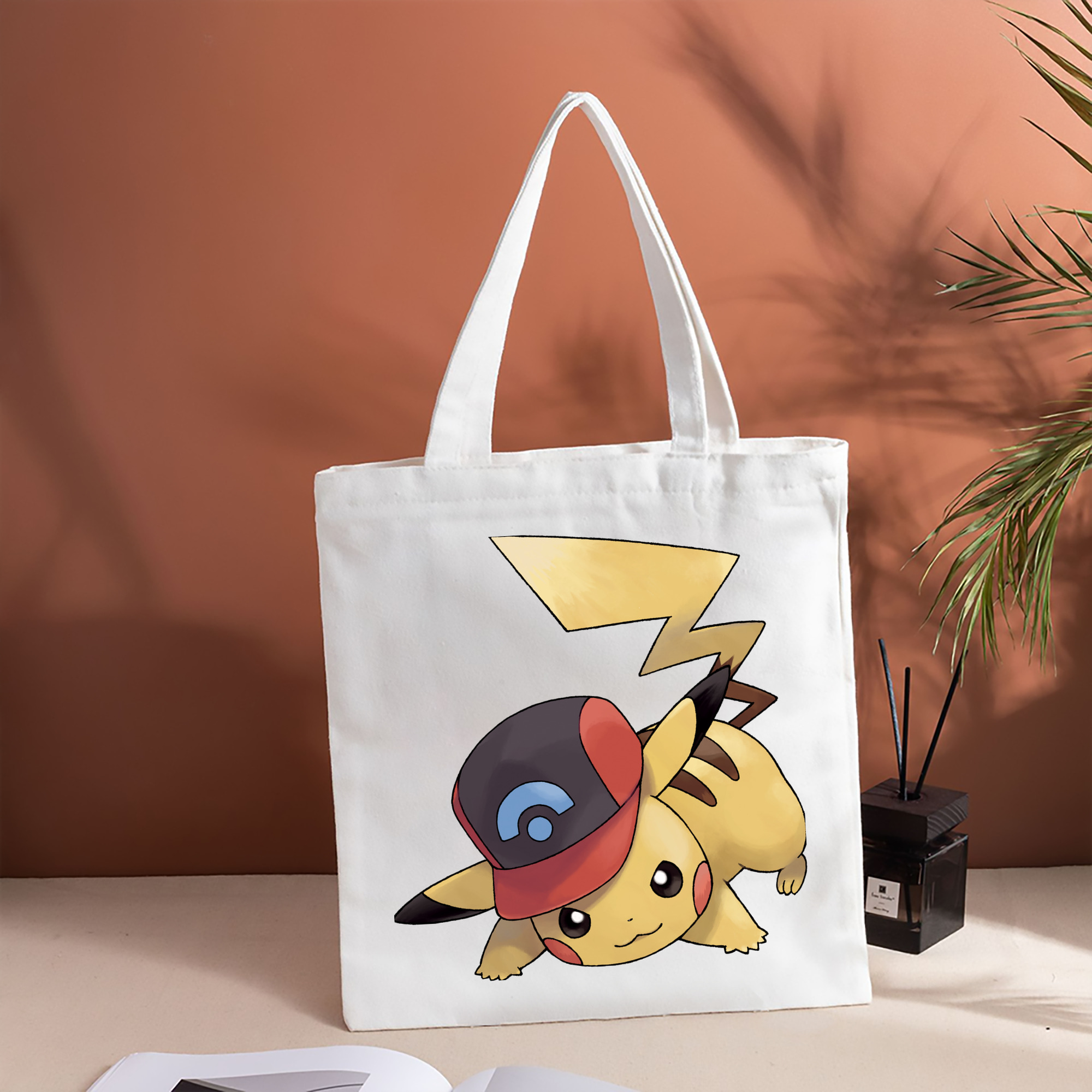 ポケットモンスター Pokémon 縦型キャンバス生地手提げバッグ　トートバッグ