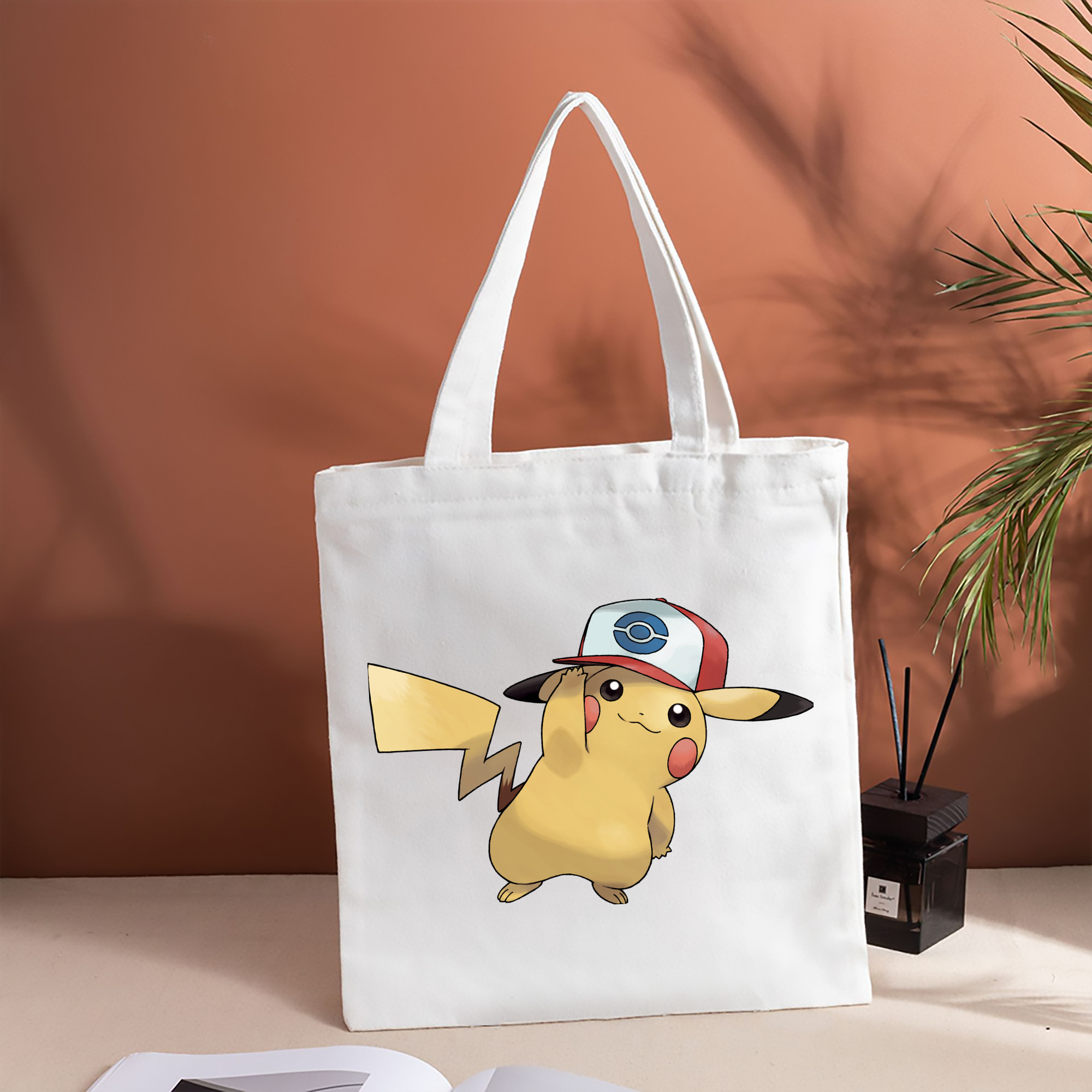 ポケットモンスター Pokémon 縦型キャンバス生地手提げバッグ　トートバッグ