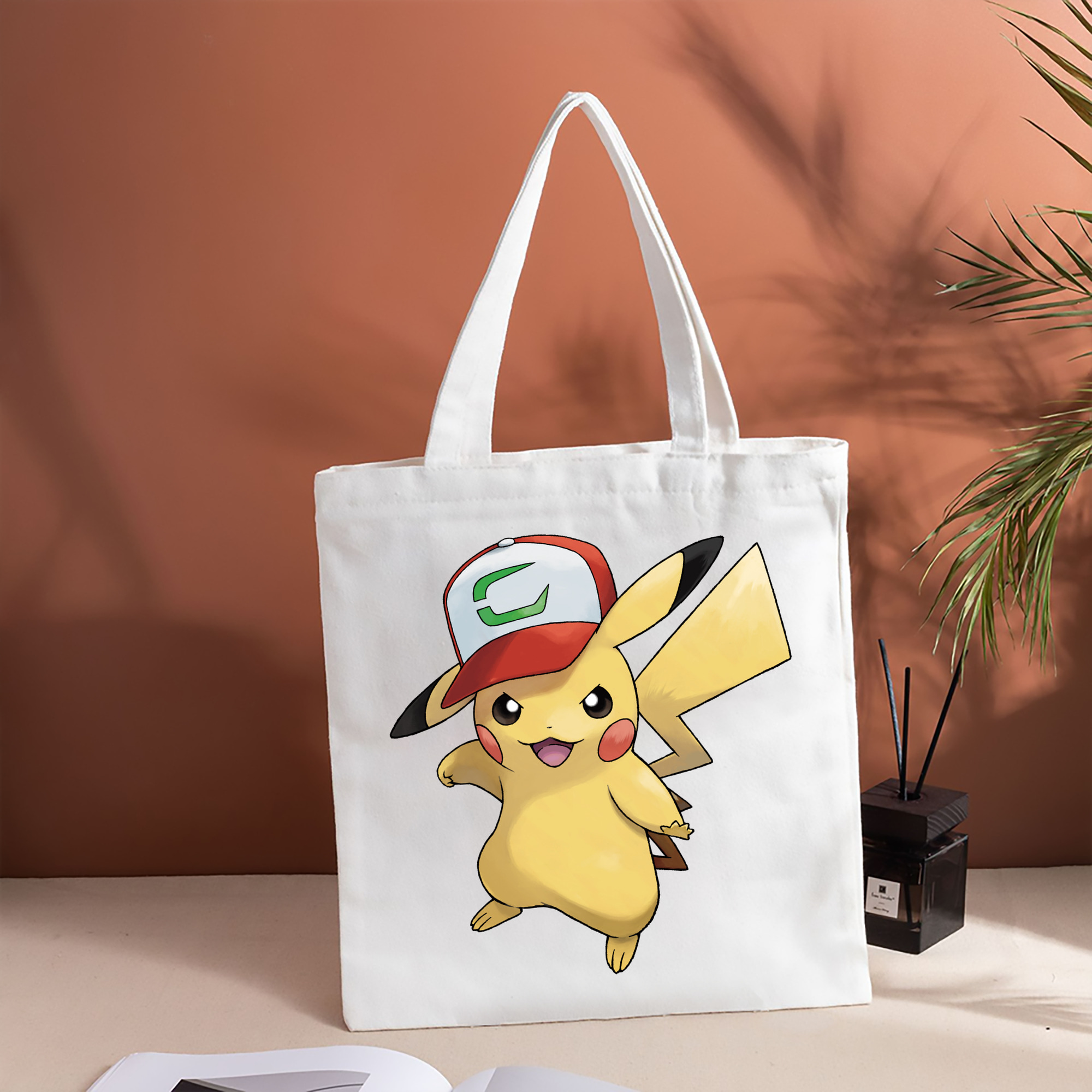 ポケットモンスター Pokémon 縦型キャンバス生地手提げバッグ　トートバッグ