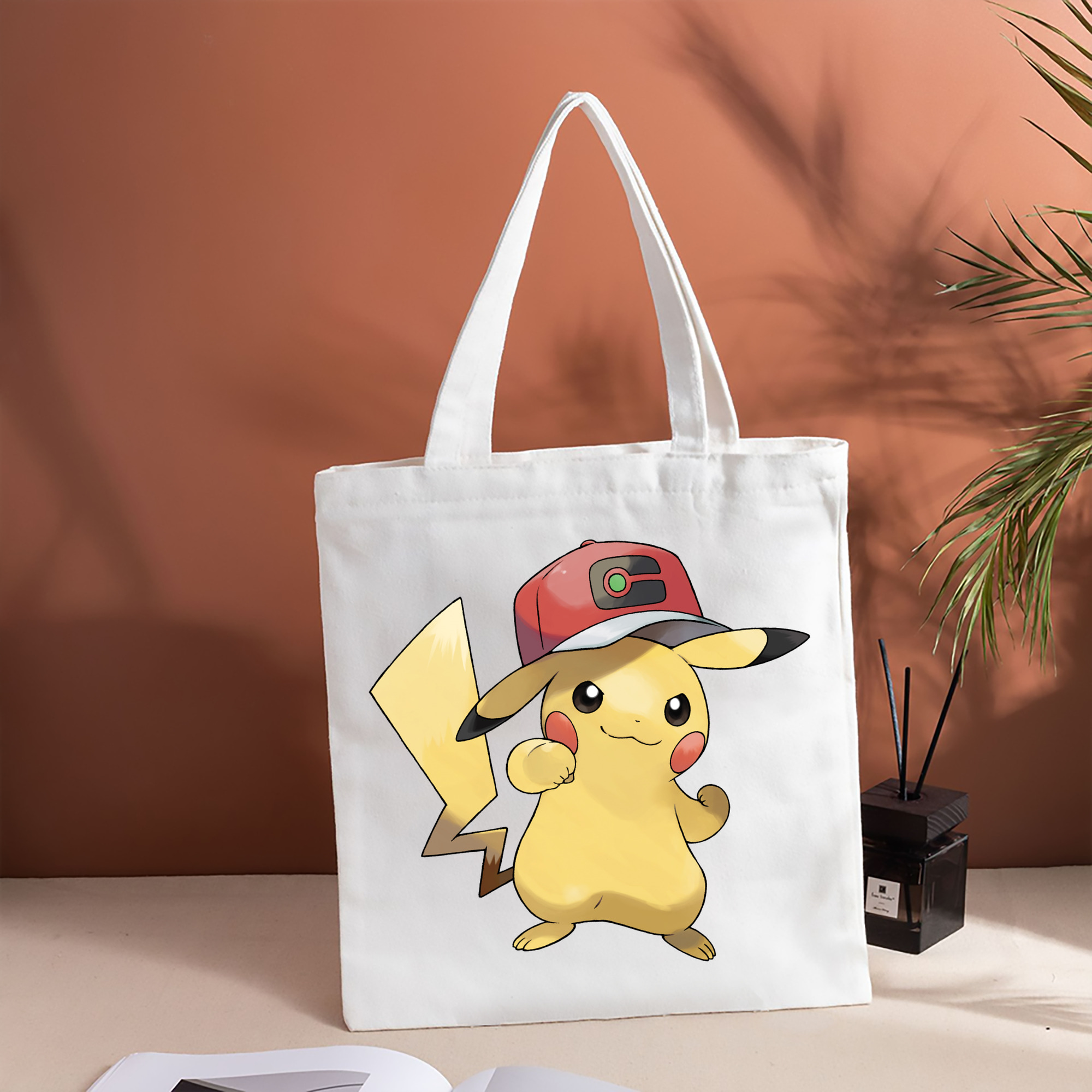 ポケットモンスター Pokémon 縦型キャンバス生地手提げバッグ　トートバッグ