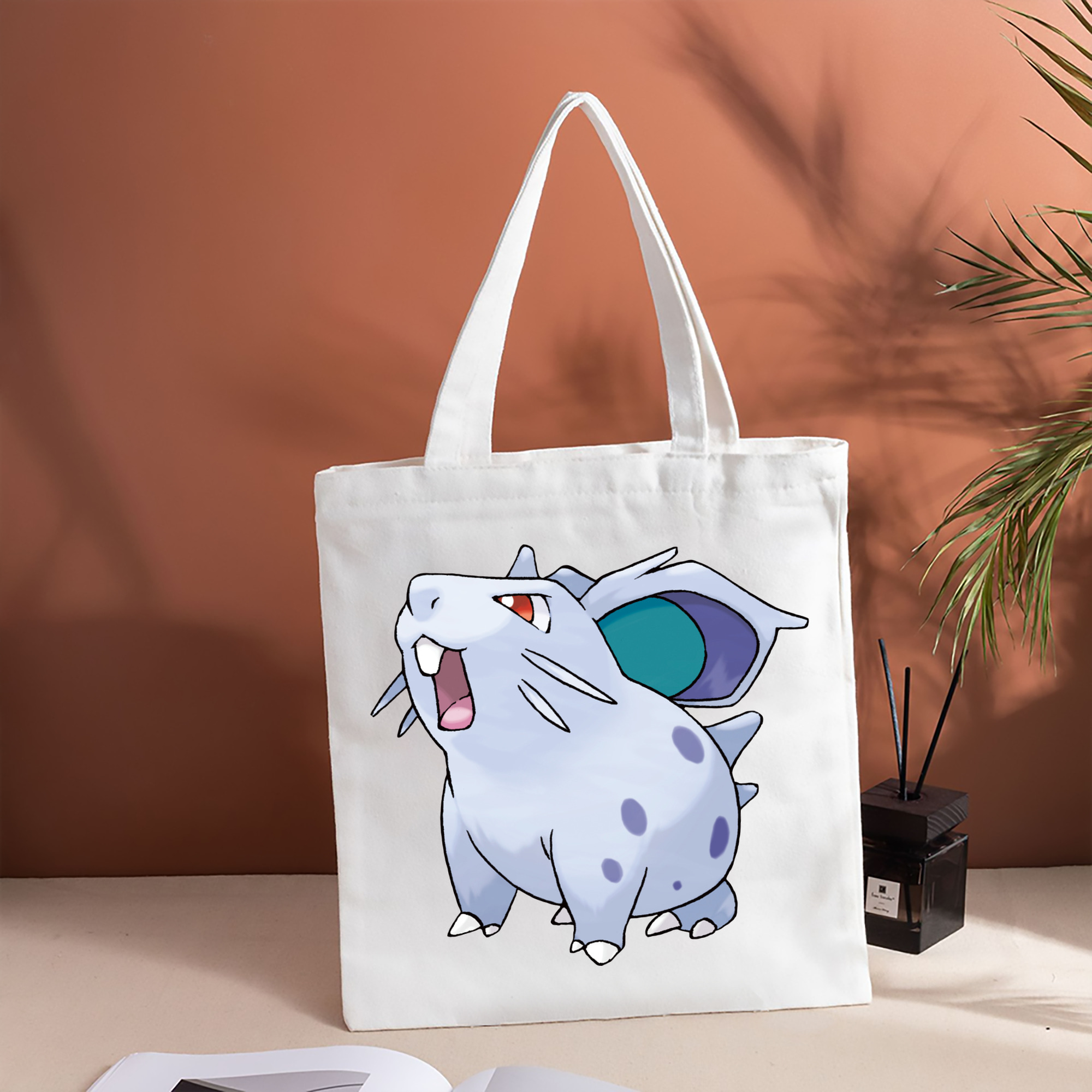ポケットモンスター Pokémon 縦型キャンバス生地手提げバッグ　トートバッグ