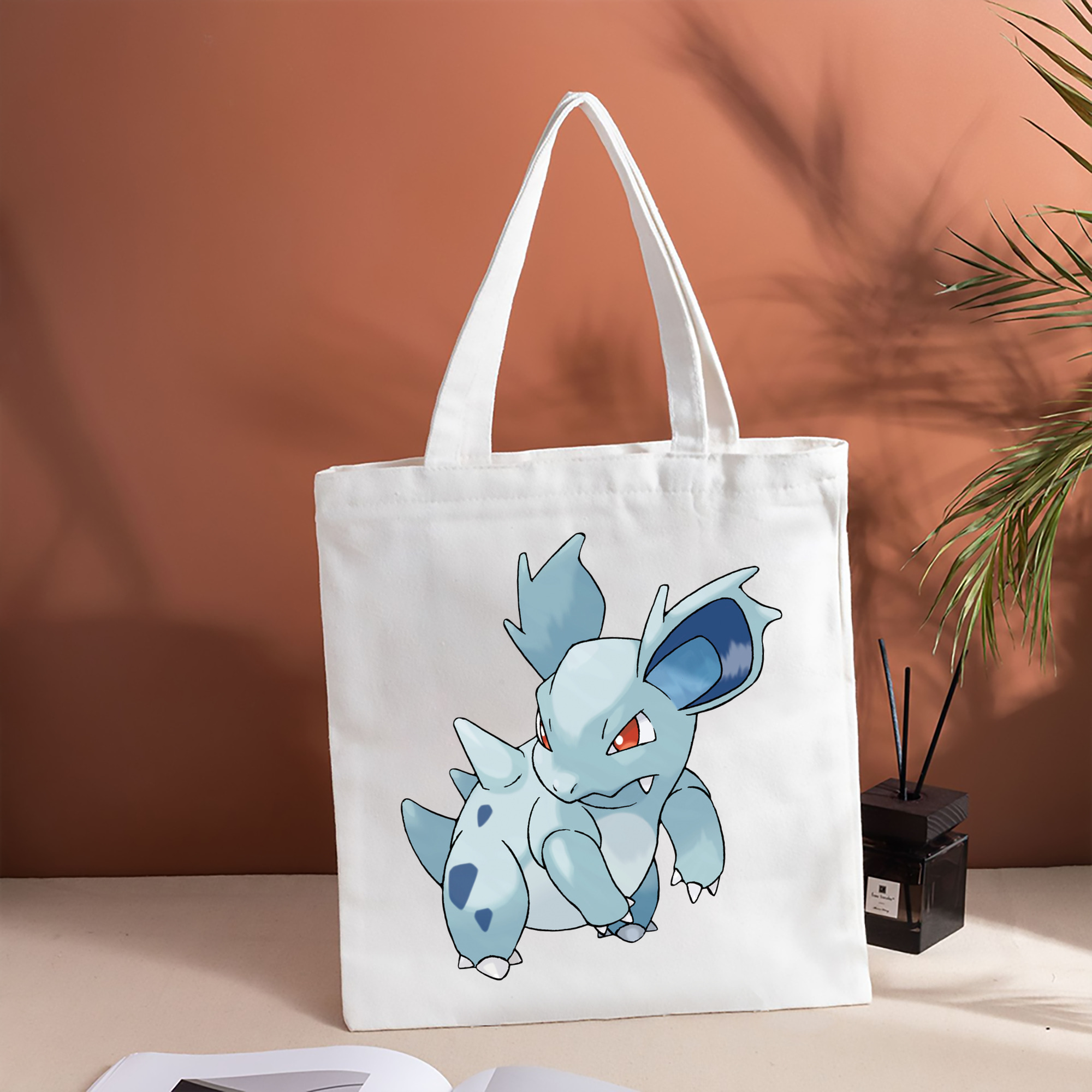 ポケットモンスター Pokémon 縦型キャンバス生地手提げバッグ　トートバッグ
