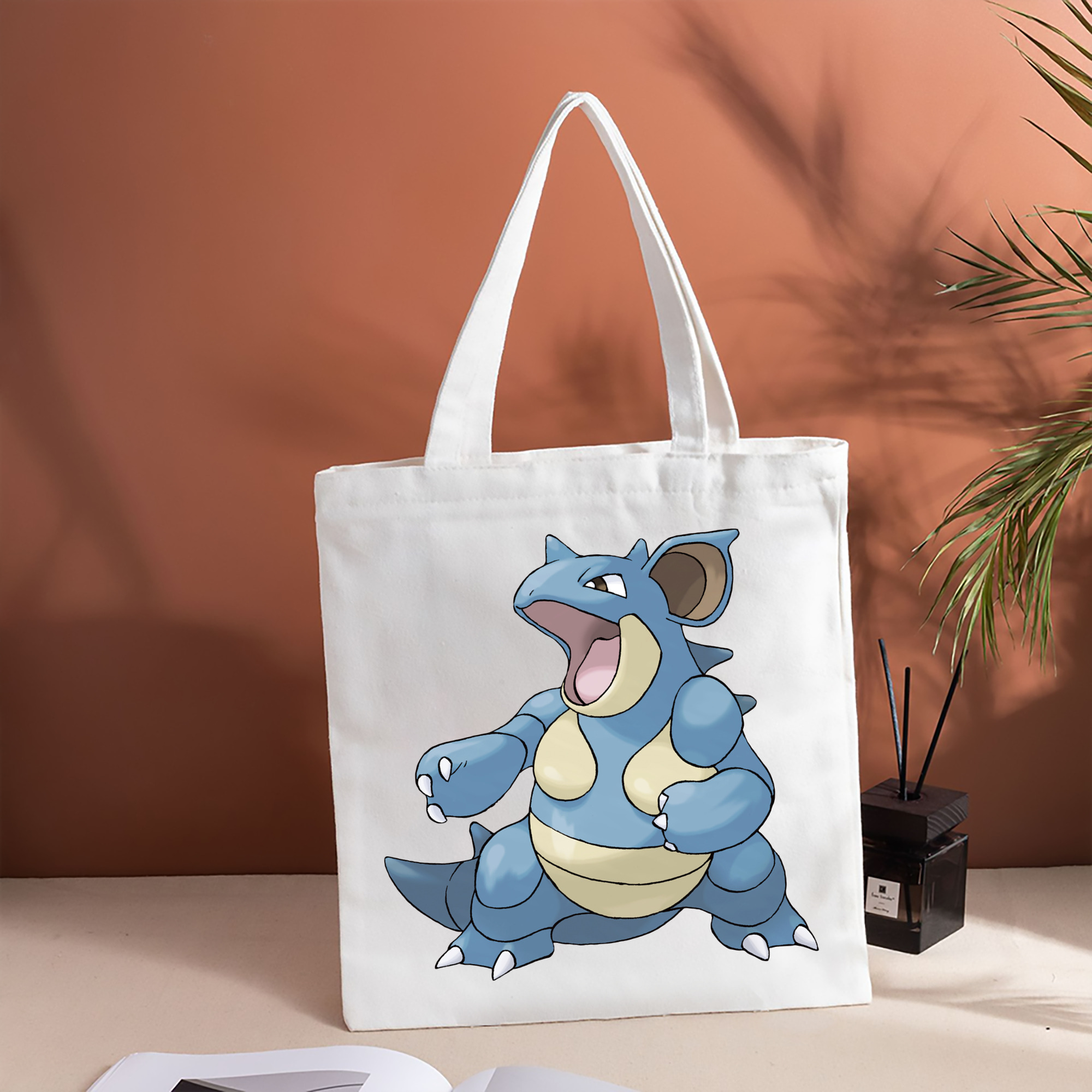 ポケットモンスター Pokémon 縦型キャンバス生地手提げバッグ　トートバッグ