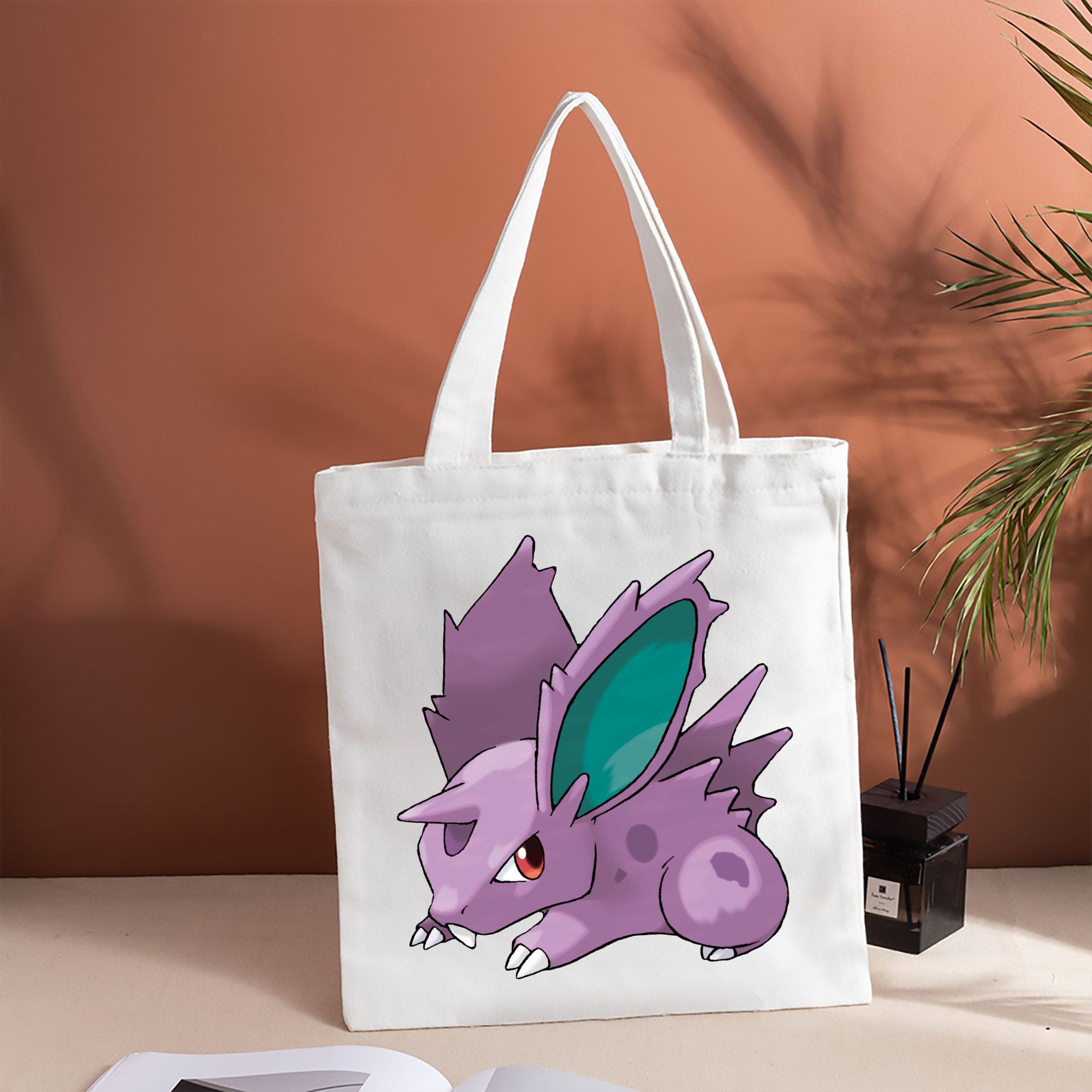 ポケットモンスター Pokémon 縦型キャンバス生地手提げバッグ　トートバッグ