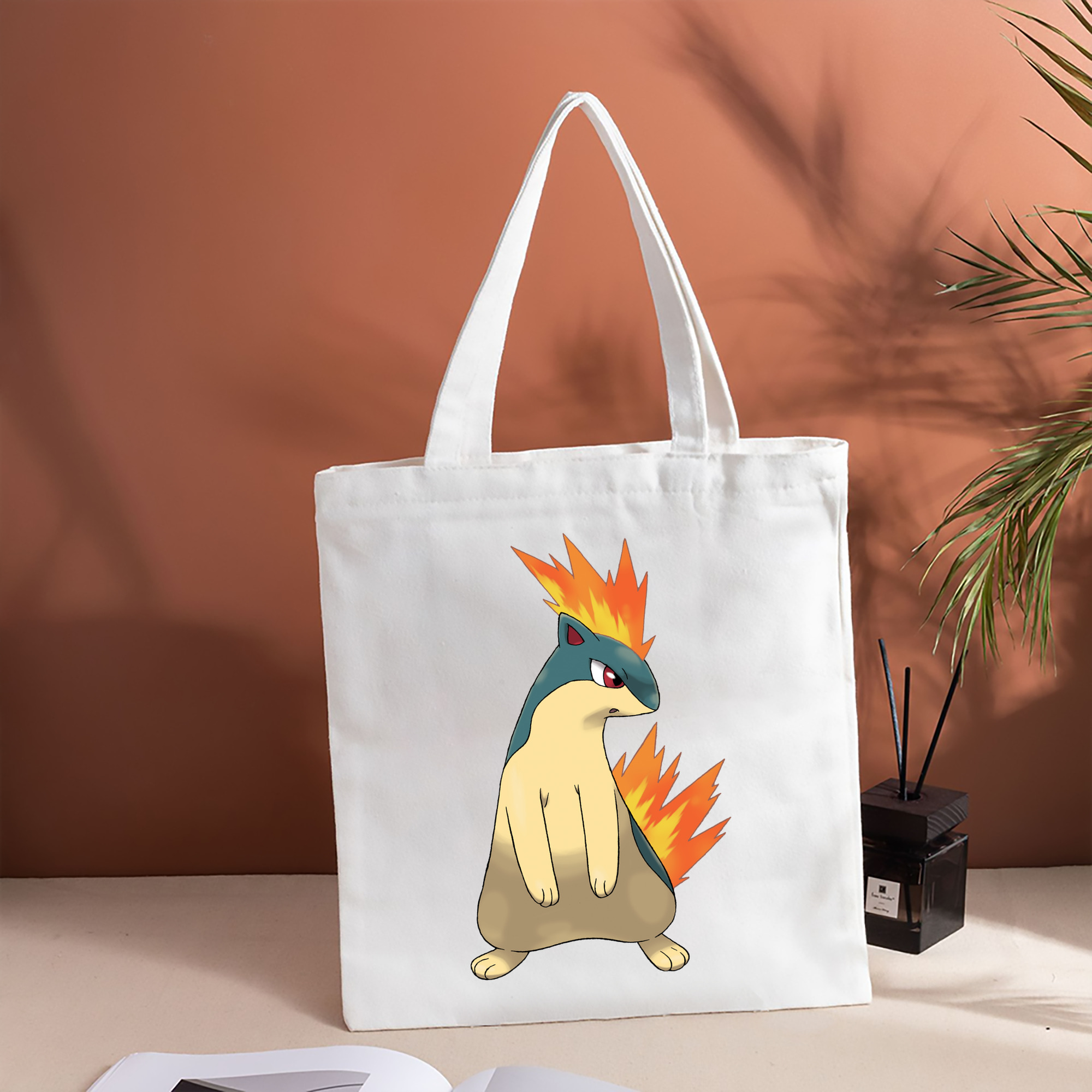 ポケットモンスター Pokémon 縦型キャンバス生地手提げバッグ　トートバッグ