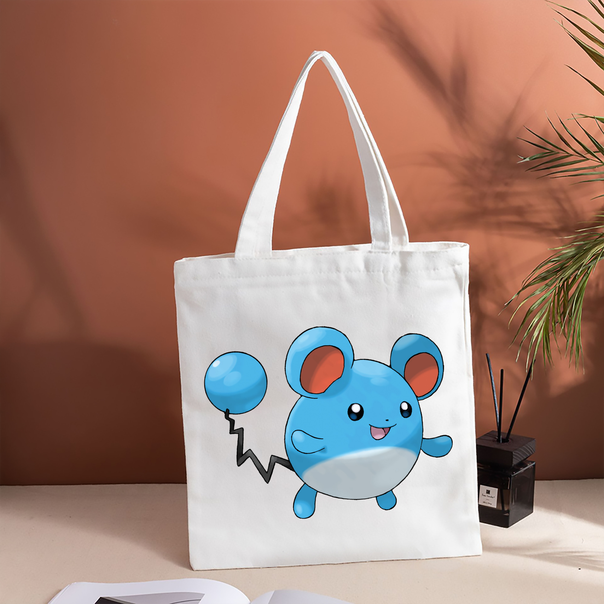 ポケットモンスター Pokémon 縦型キャンバス生地手提げバッグ　トートバッグ