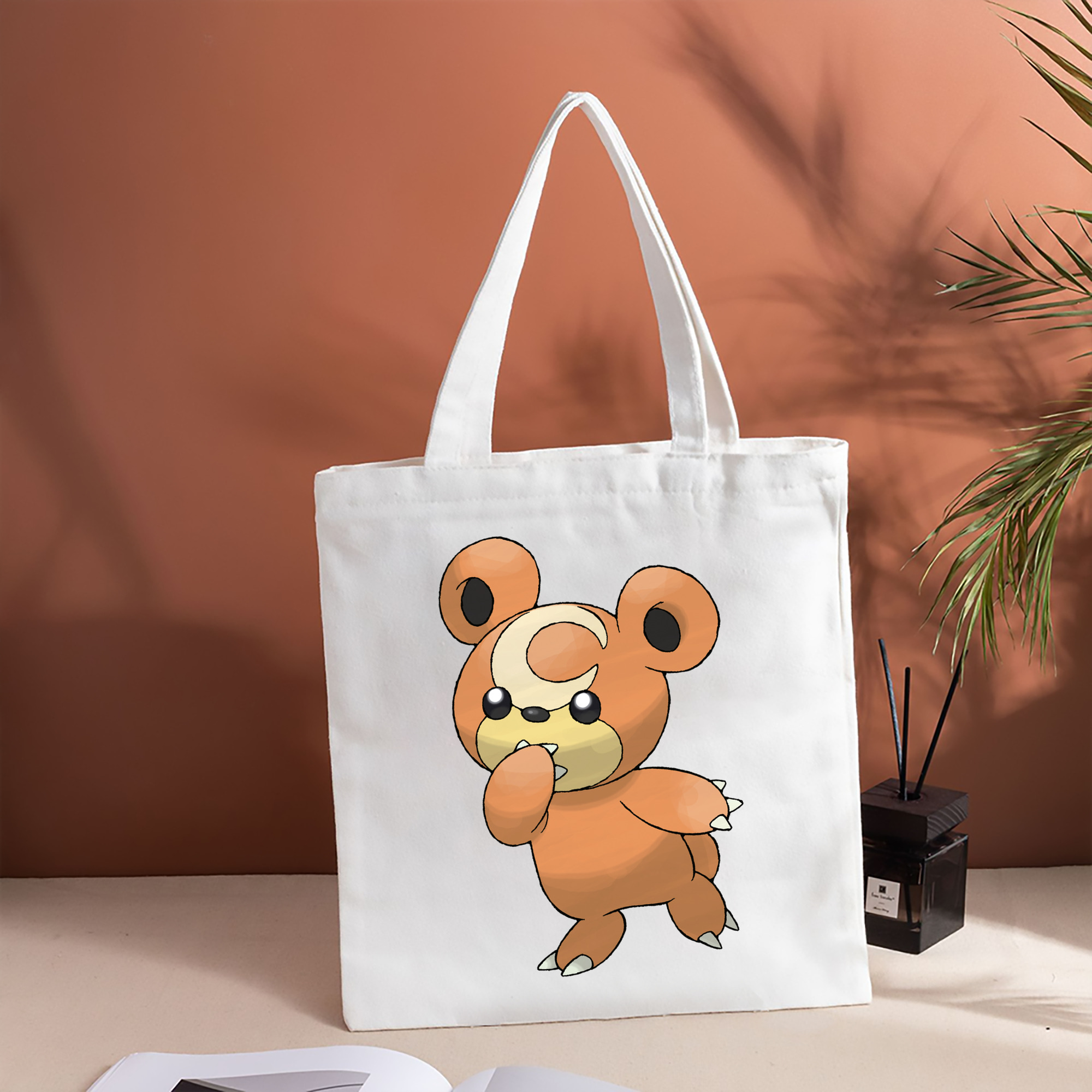 ポケットモンスター Pokémon 縦型キャンバス生地手提げバッグ　トートバッグ