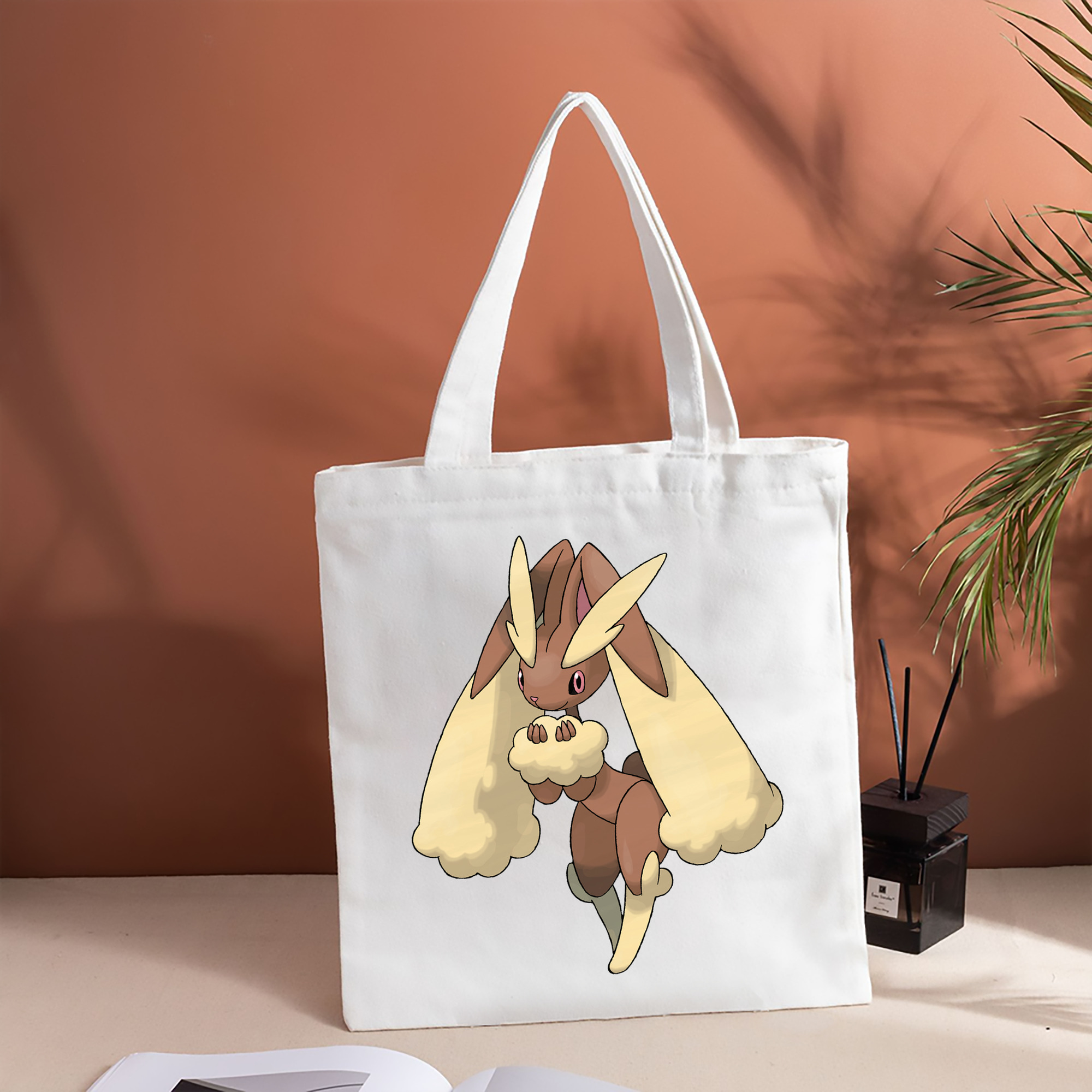 ポケットモンスター Pokémon 縦型キャンバス生地手提げバッグ　トートバッグ