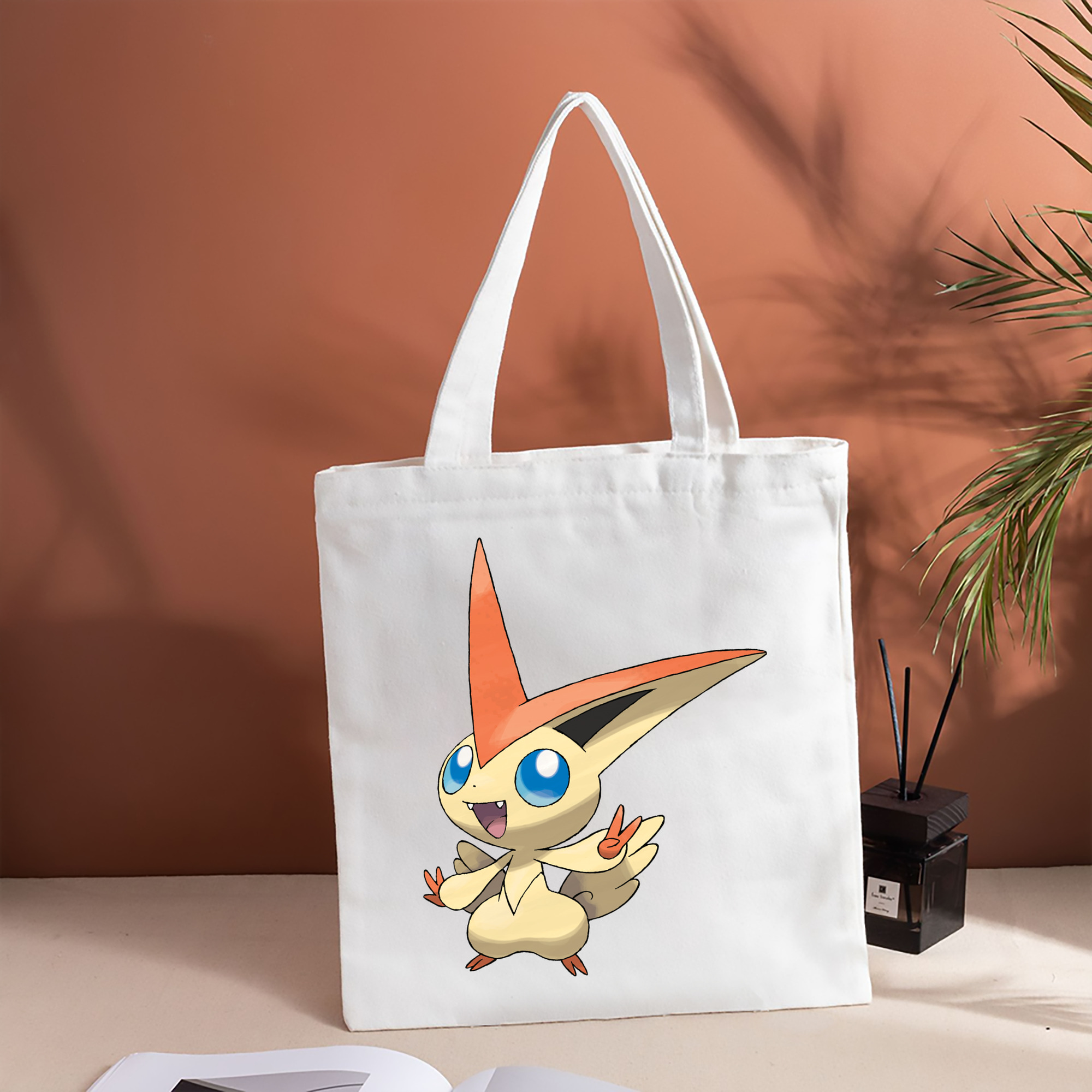 ポケットモンスター Pokémon 縦型キャンバス生地手提げバッグ　トートバッグ