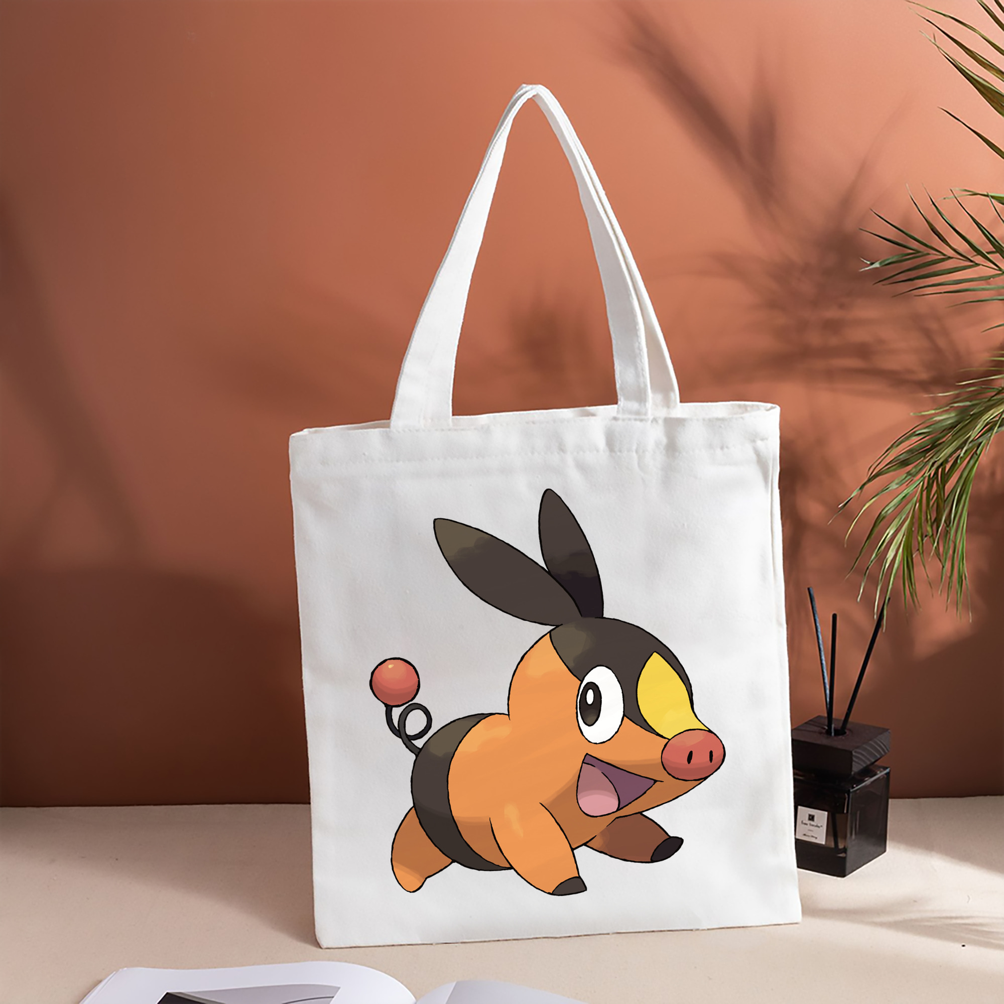 ポケットモンスター Pokémon 縦型キャンバス生地手提げバッグ　トートバッグ