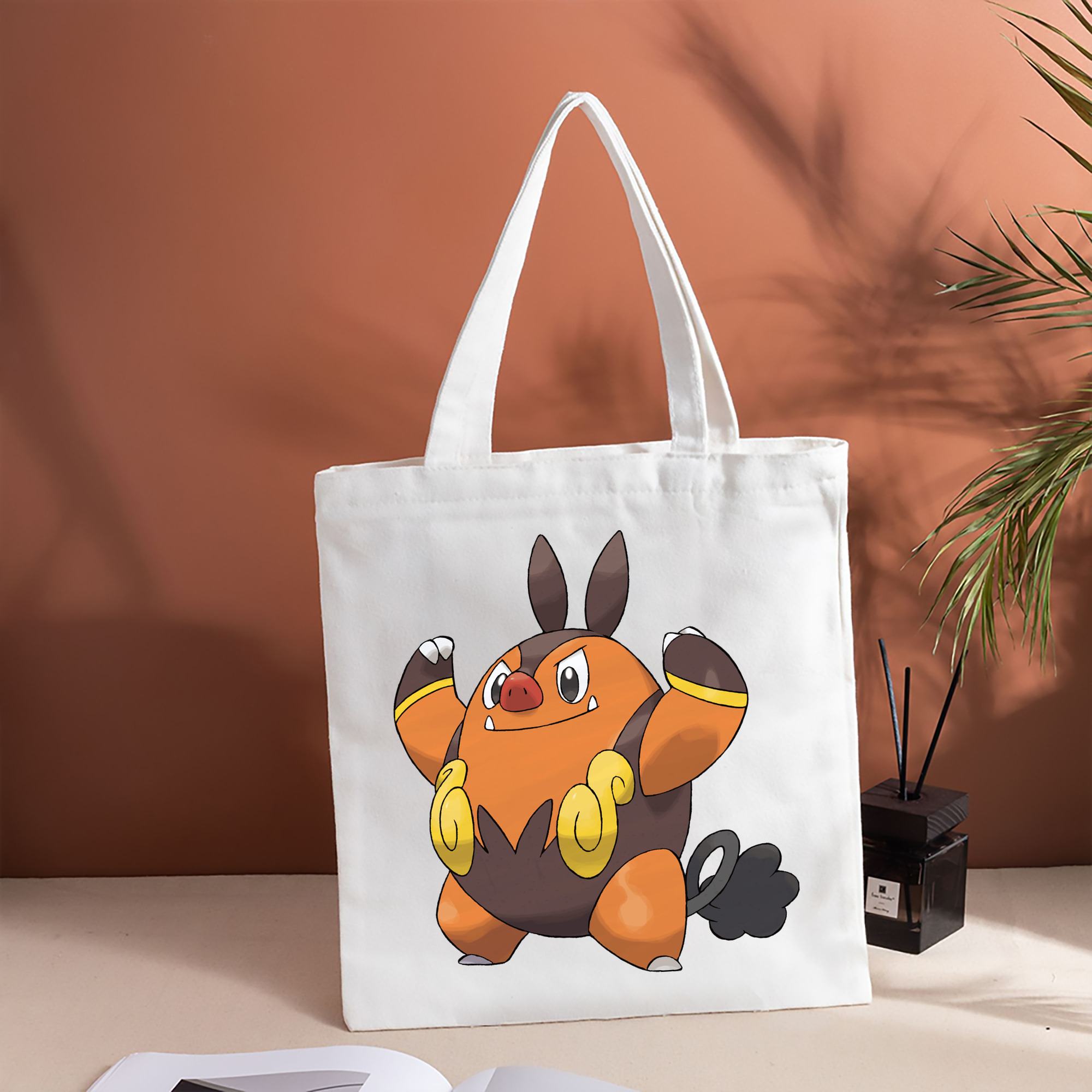 ポケットモンスター Pokémon 縦型キャンバス生地手提げバッグ　トートバッグ