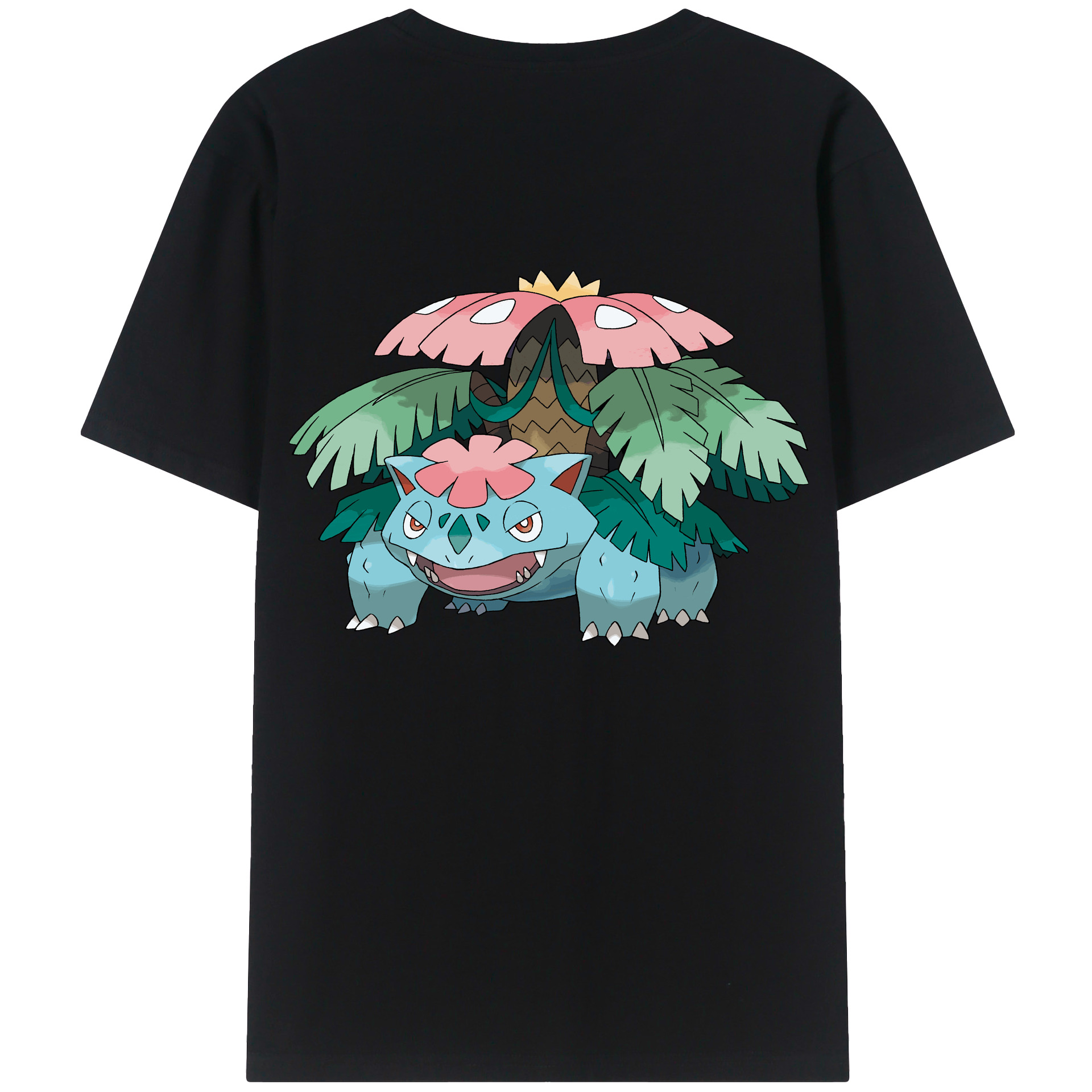（画像用） ポケットモンスター Pokémon 綿100％ メンズ半袖Tシャツ（バックプリント） 通気性