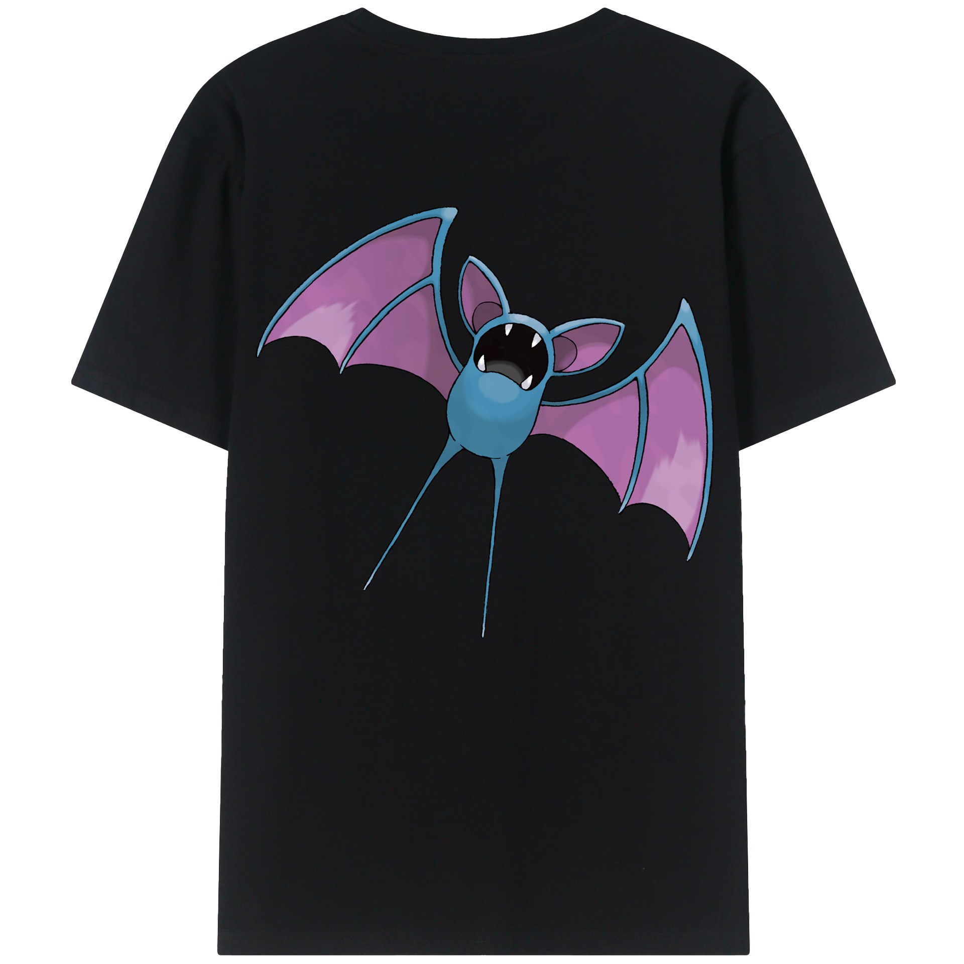 （画像用） ポケットモンスター Pokémon 綿100％ メンズ半袖Tシャツ（バックプリント） 通気性
