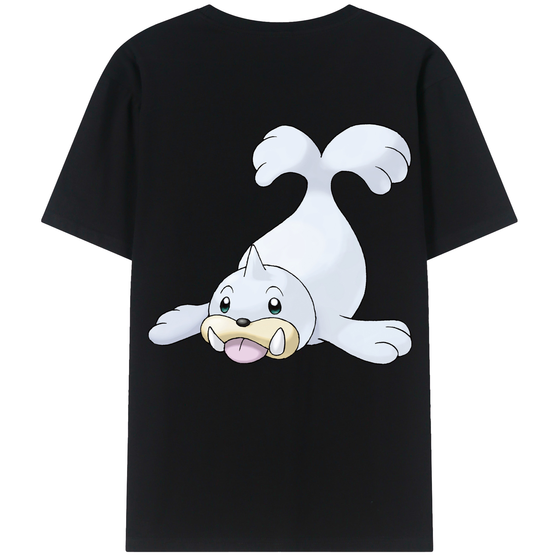 （画像用） ポケットモンスター Pokémon 綿100％ メンズ半袖Tシャツ（バックプリント） 通気性