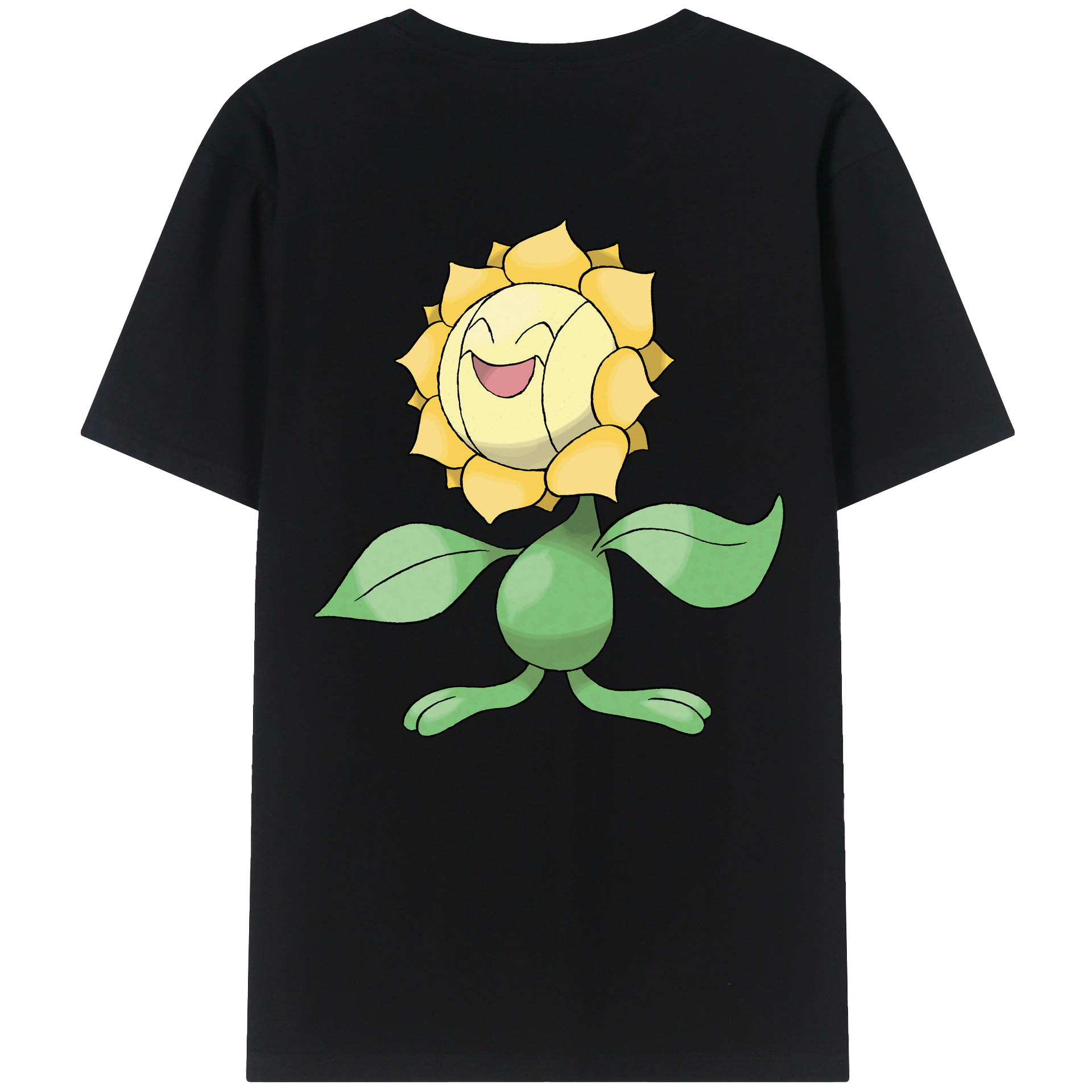（画像用） ポケットモンスター Pokémon 綿100％ メンズ半袖Tシャツ（バックプリント） 通気性