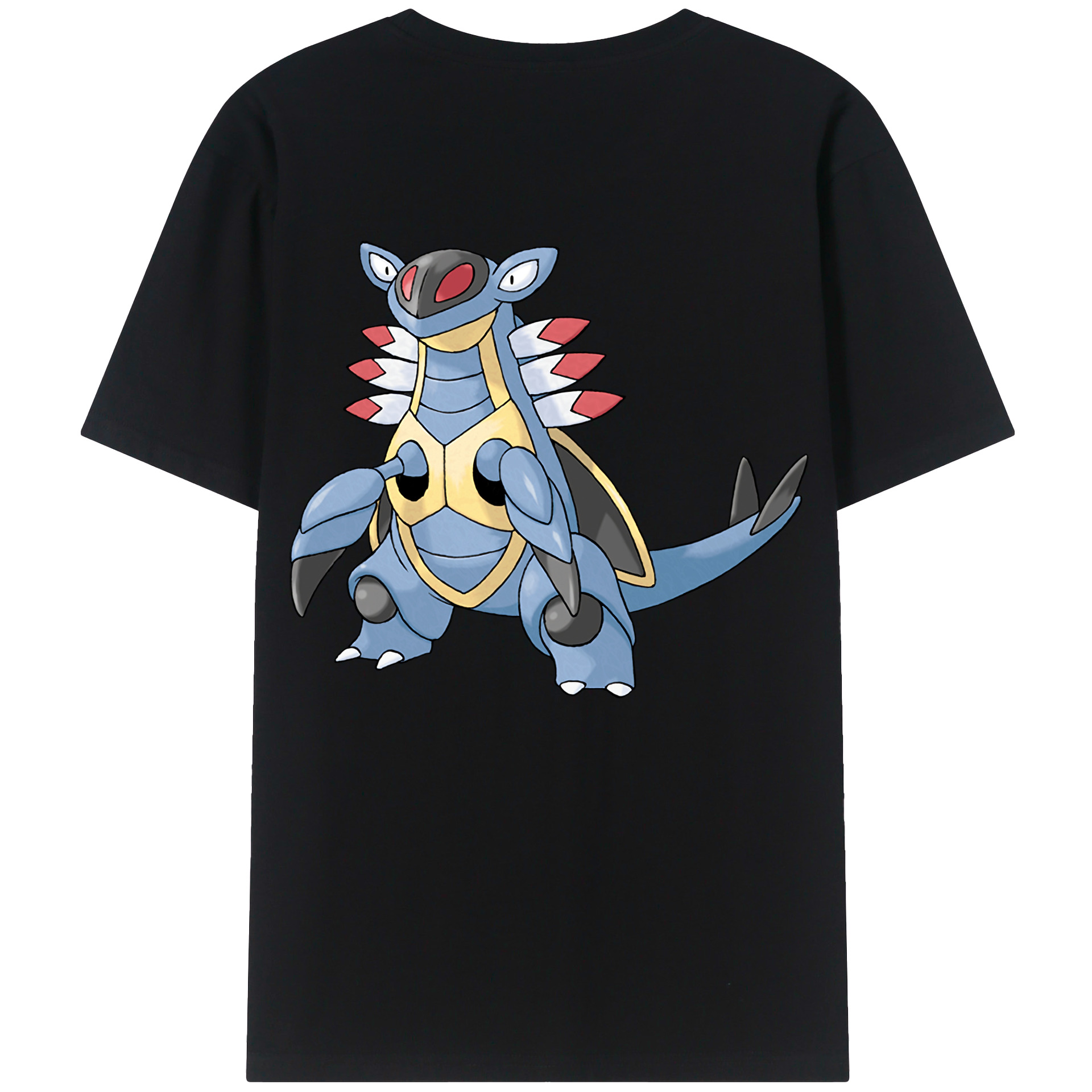（画像用） ポケットモンスター Pokémon 綿100％ メンズ半袖Tシャツ（バックプリント） 通気性