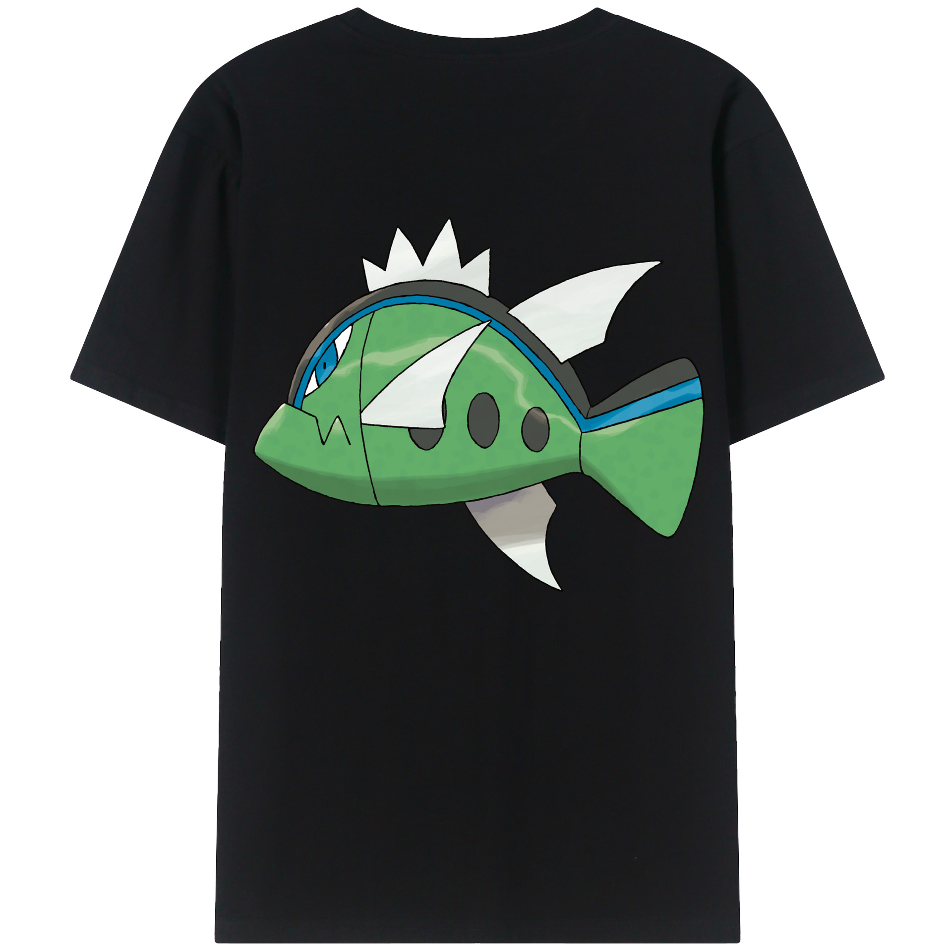 （画像用） ポケットモンスター Pokémon 綿100％ メンズ半袖Tシャツ（バックプリント） 通気性