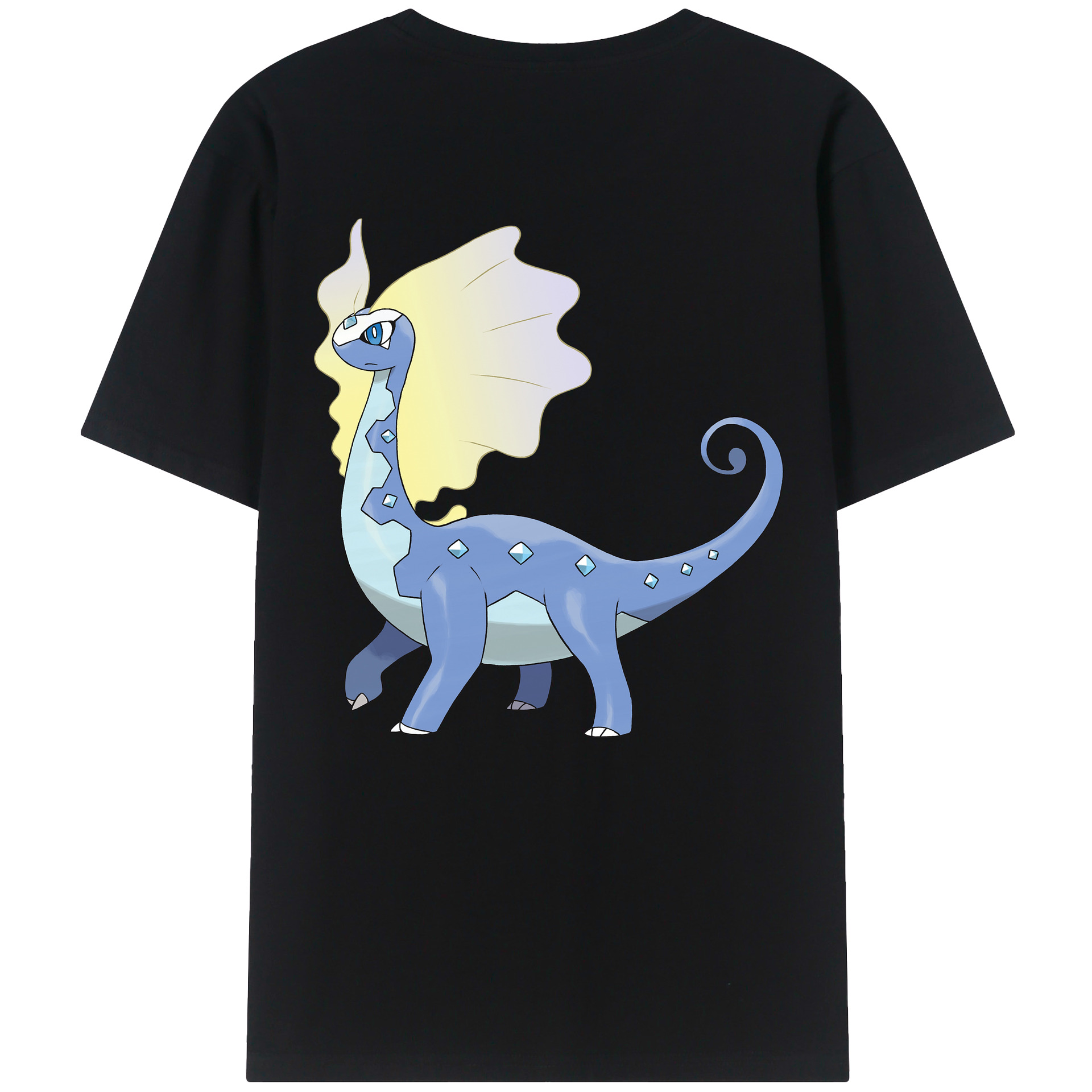 （画像用） ポケットモンスター Pokémon 綿100％ メンズ半袖Tシャツ（バックプリント） 通気性
