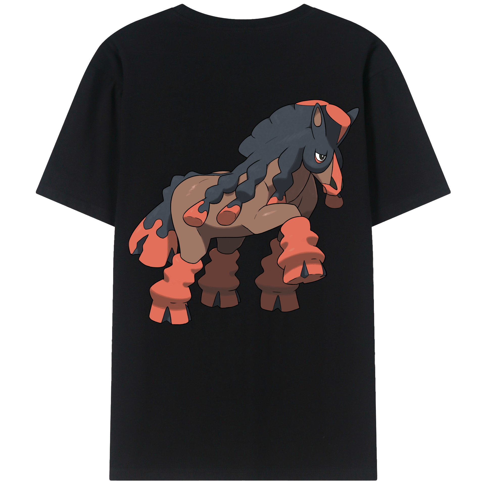 （画像用） ポケットモンスター Pokémon 綿100％ メンズ半袖Tシャツ（バックプリント） 通気性