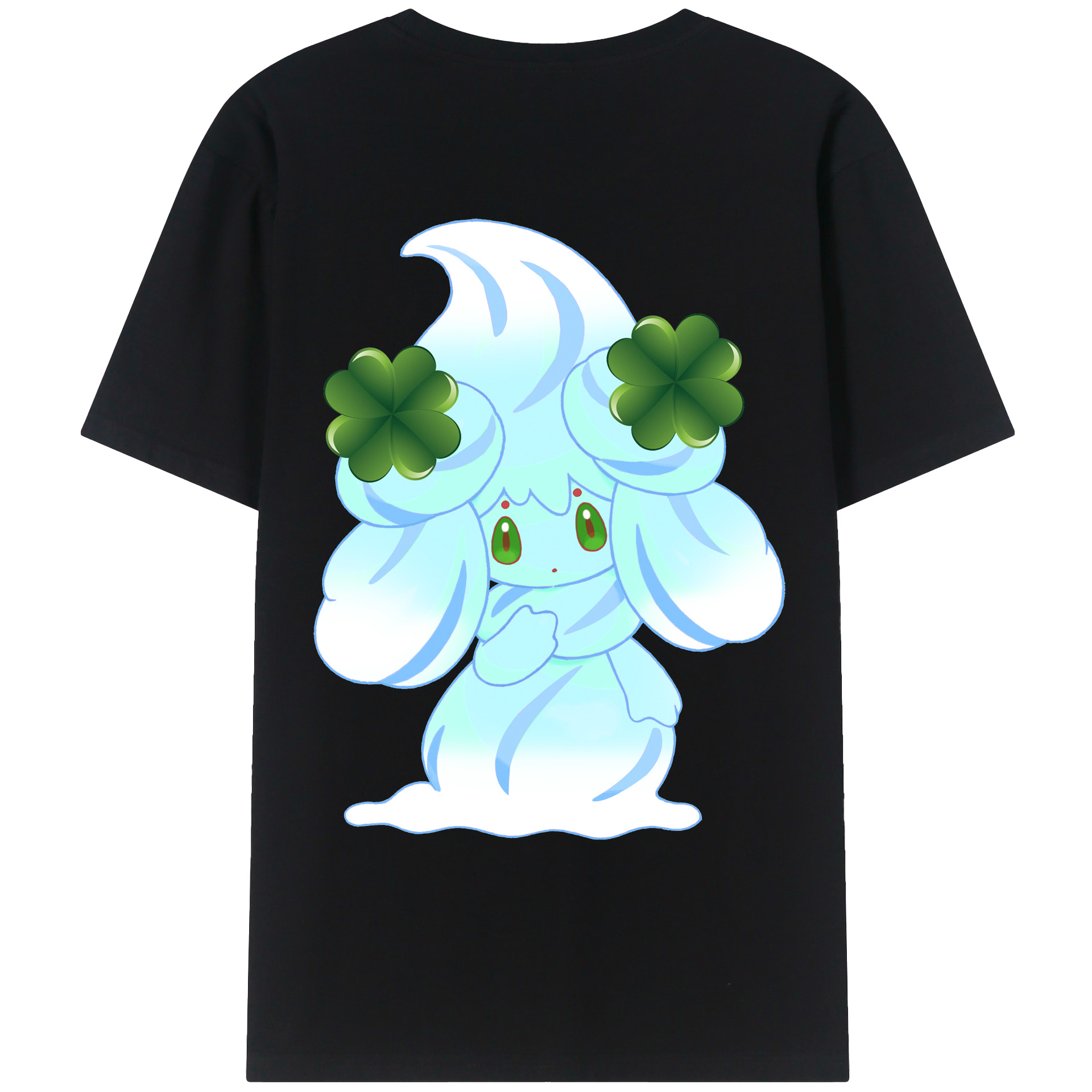 （画像用） ポケットモンスター Pokémon 綿100％ メンズ半袖Tシャツ（バックプリント） 通気性