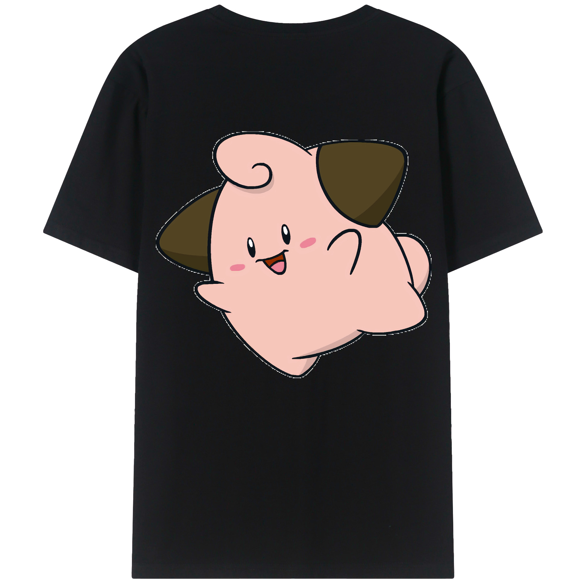 （画像用） ポケットモンスター Pokémon 綿100％ メンズ半袖Tシャツ（バックプリント） 通気性