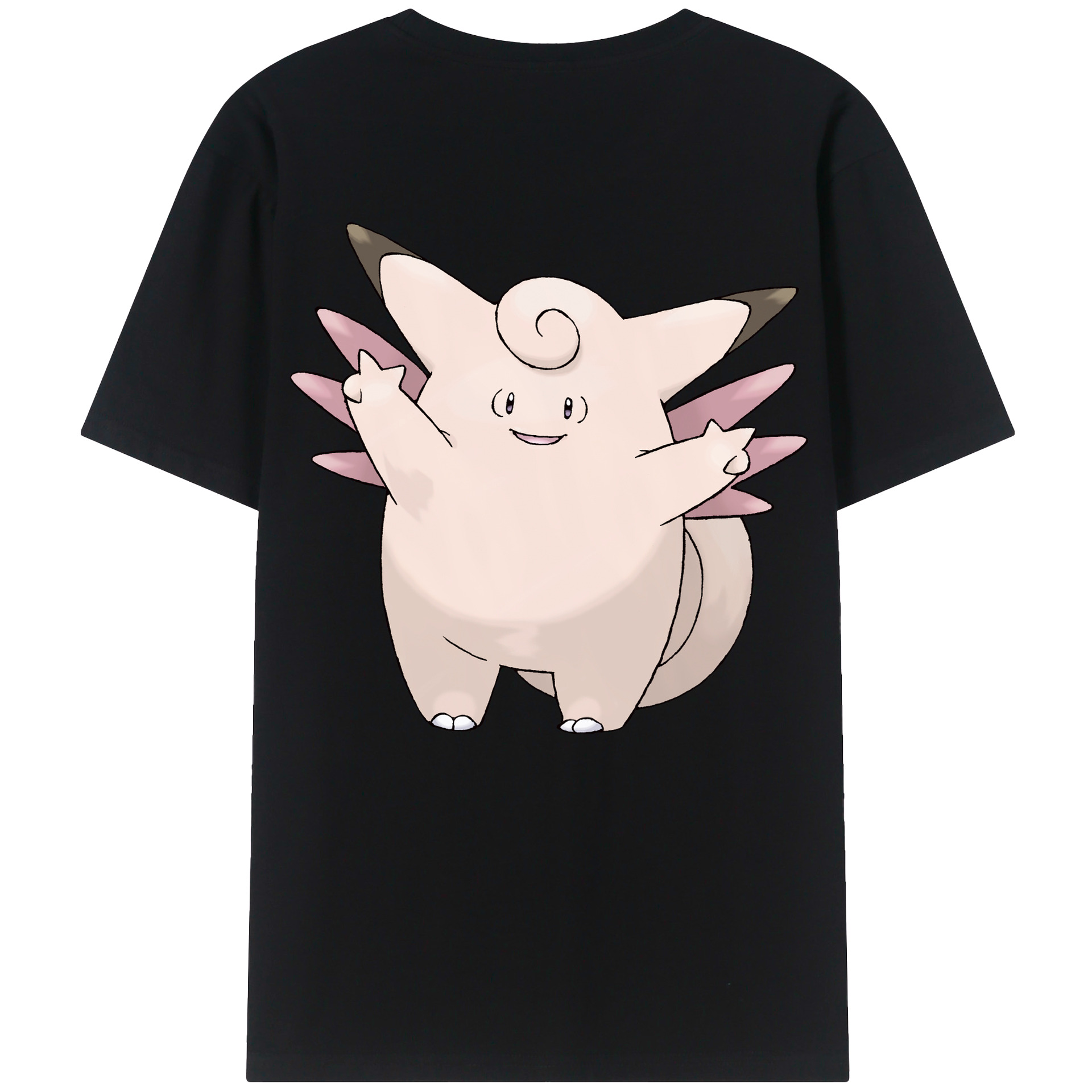（画像用） ポケットモンスター Pokémon 綿100％ メンズ半袖Tシャツ（バックプリント） 通気性