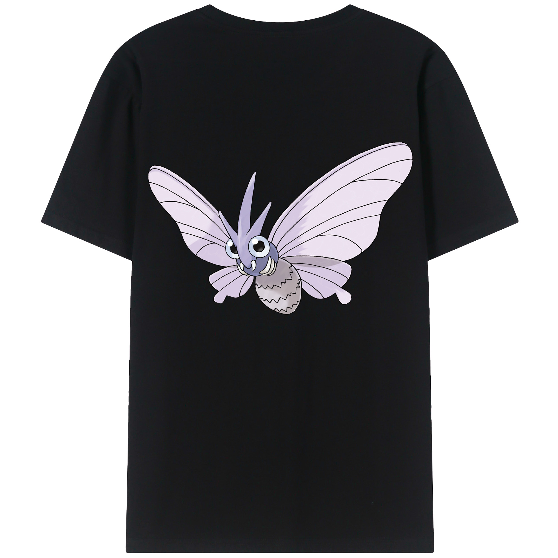 （画像用） ポケットモンスター Pokémon 綿100％ メンズ半袖Tシャツ（バックプリント） 通気性