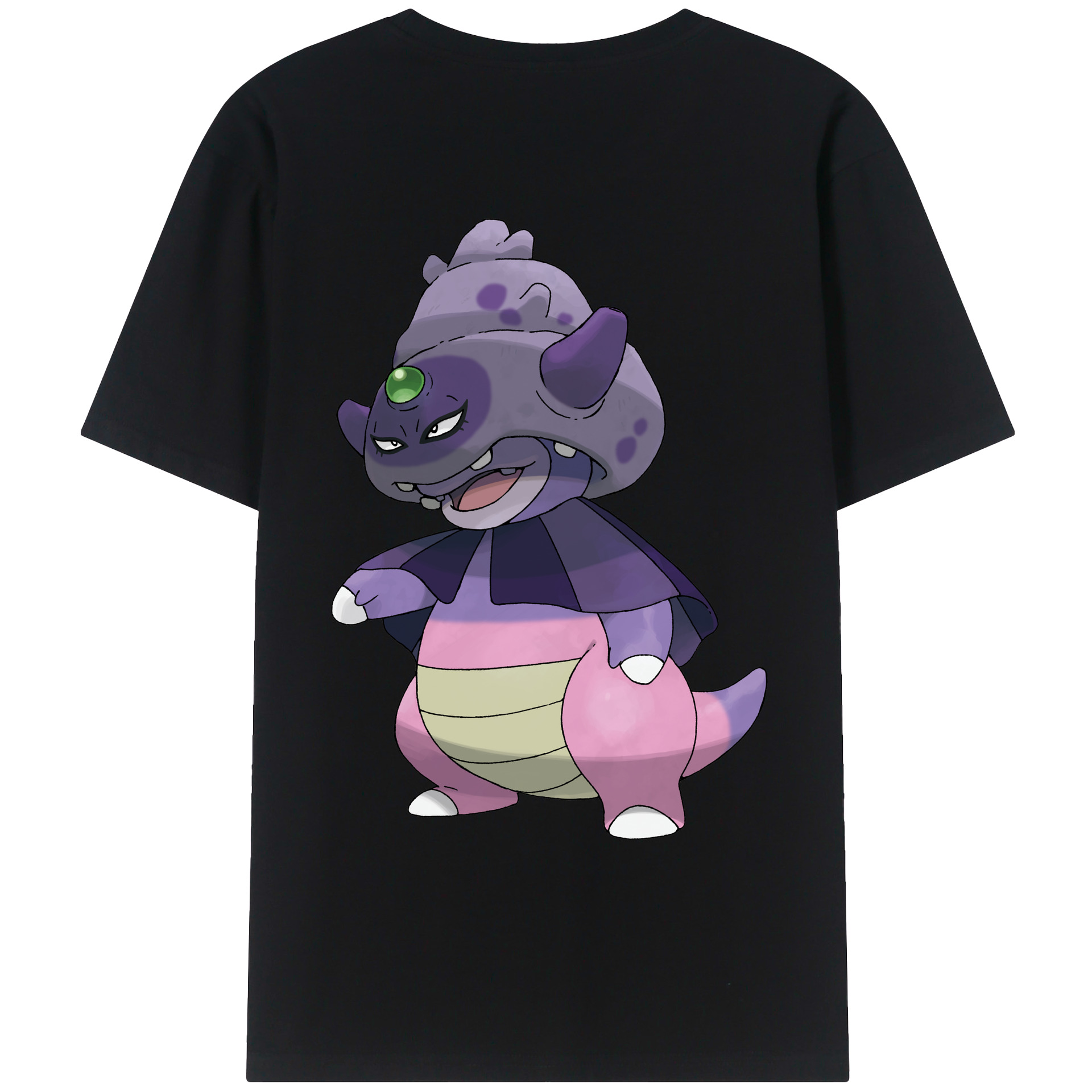 （画像用） ポケットモンスター Pokémon 綿100％ メンズ半袖Tシャツ（バックプリント） 通気性